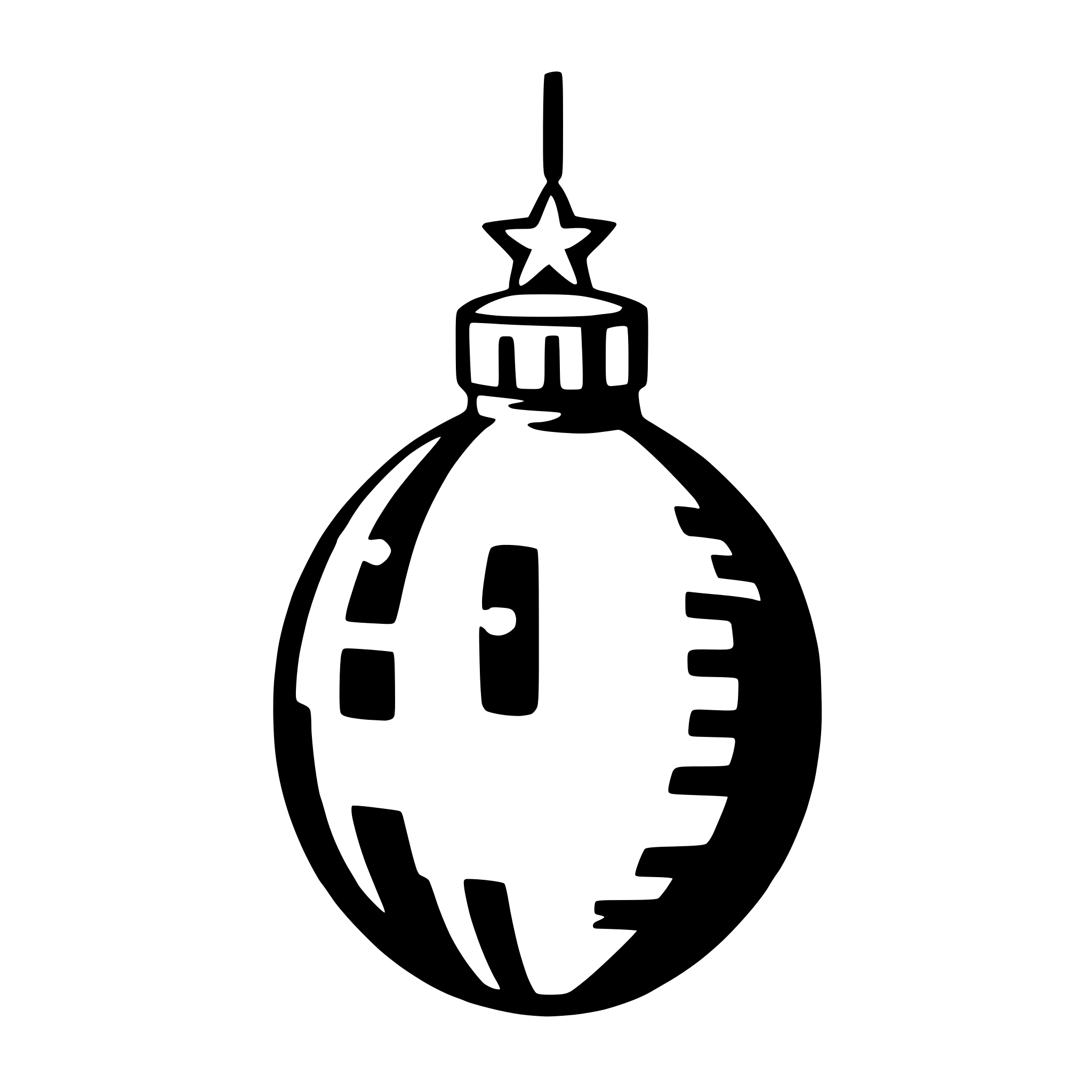 AI-generated SVG of a christmas ornaments