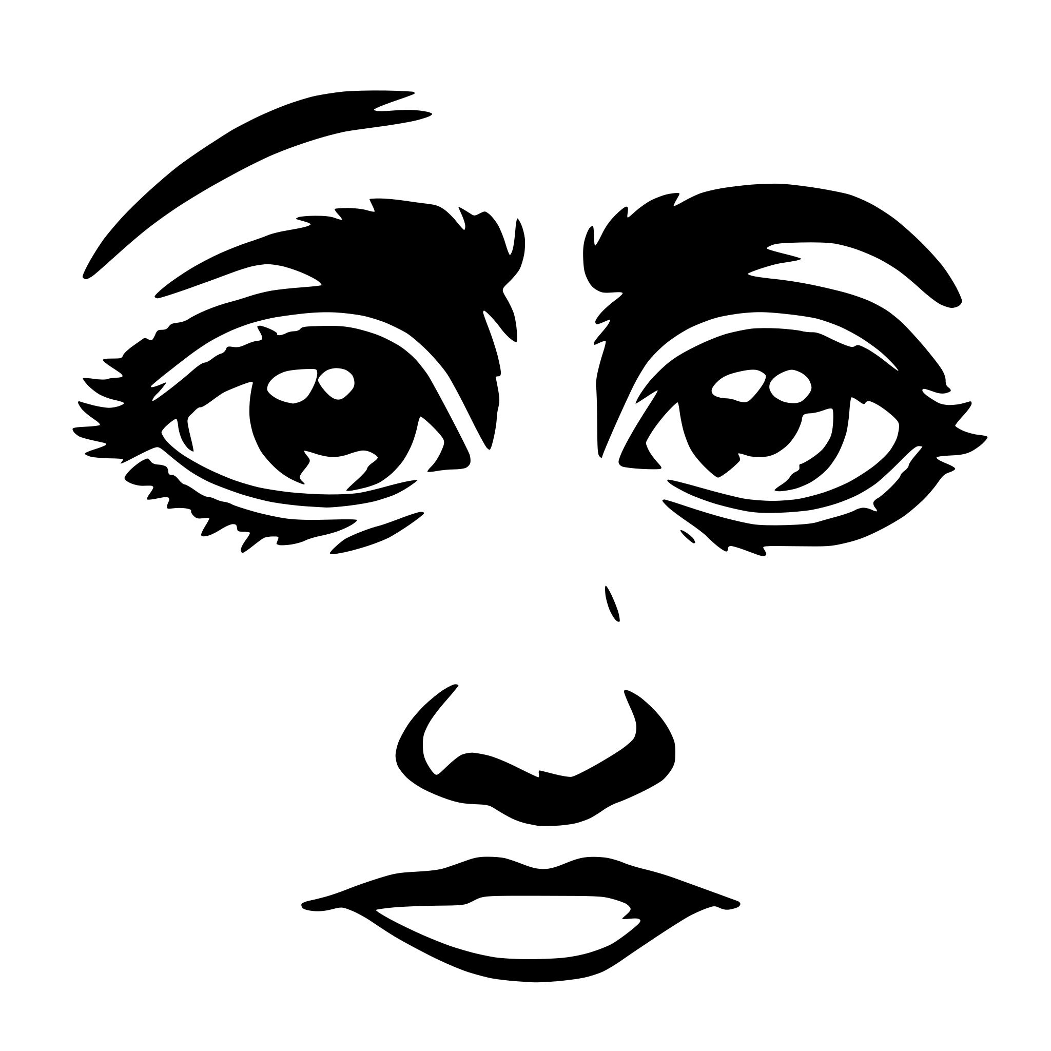 AI-generated SVG of 'eyes wrinkle'