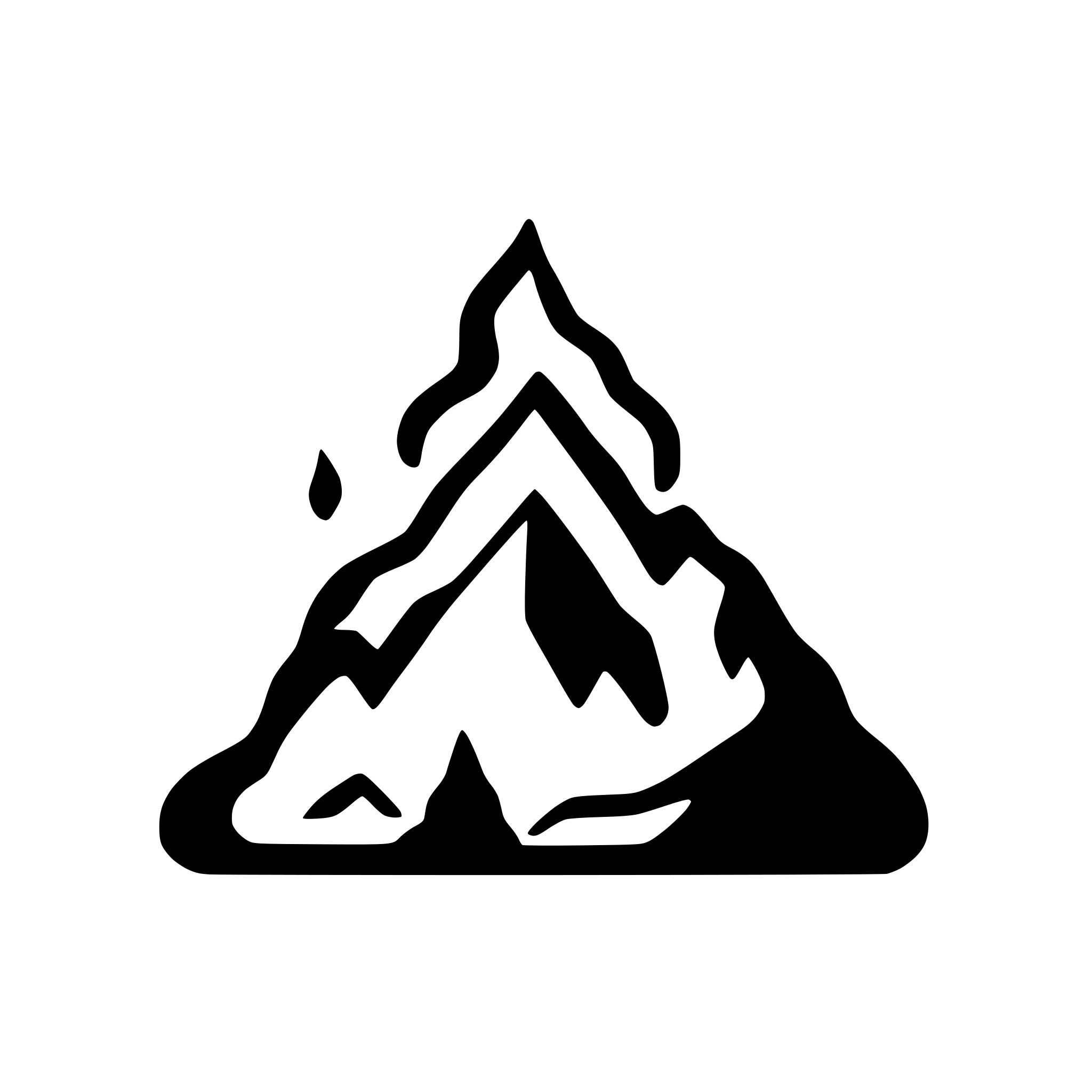 AI-generated SVG of a placeholder image icon, mountains are also flames