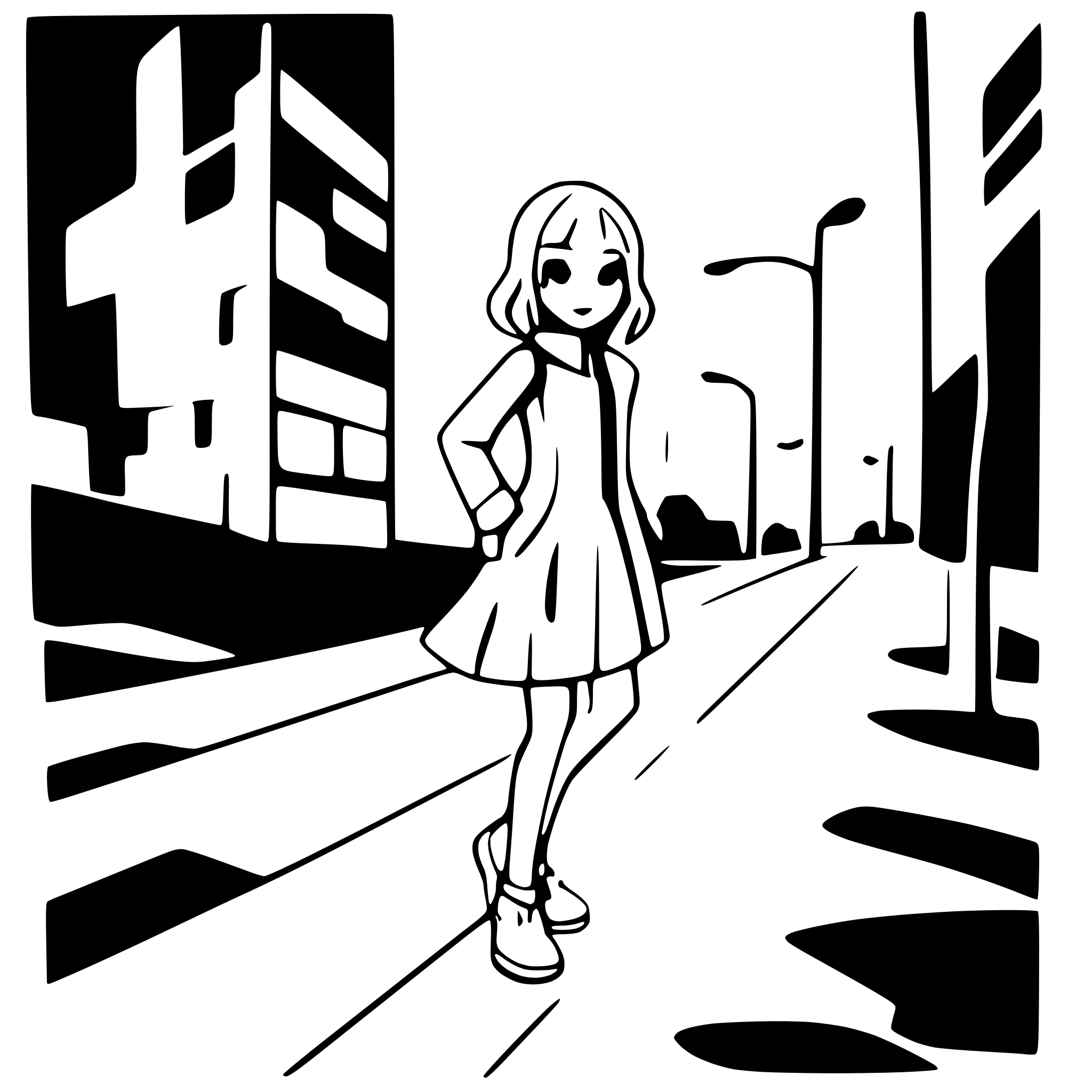AI-generated SVG of a walking