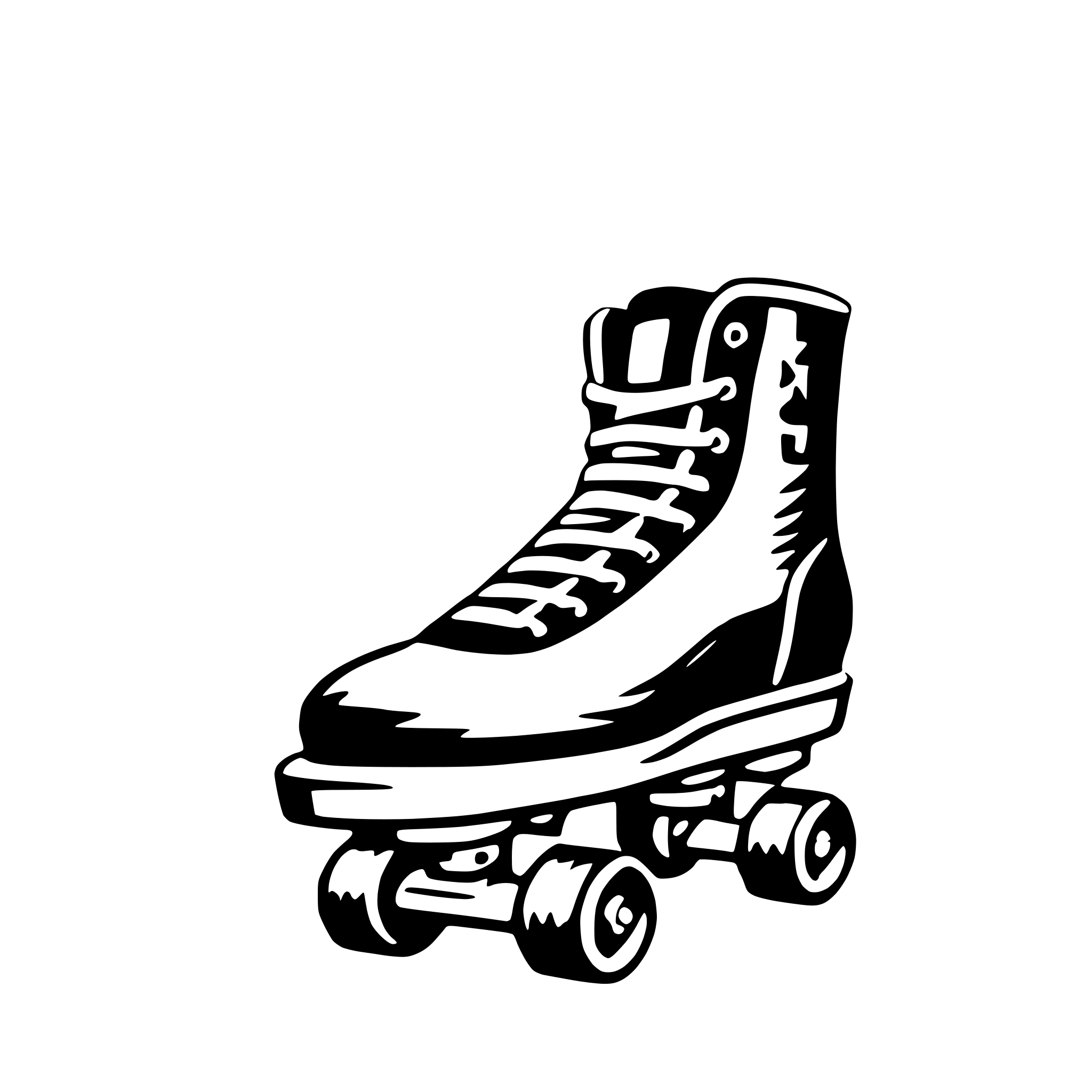 AI-generated SVG of a skate