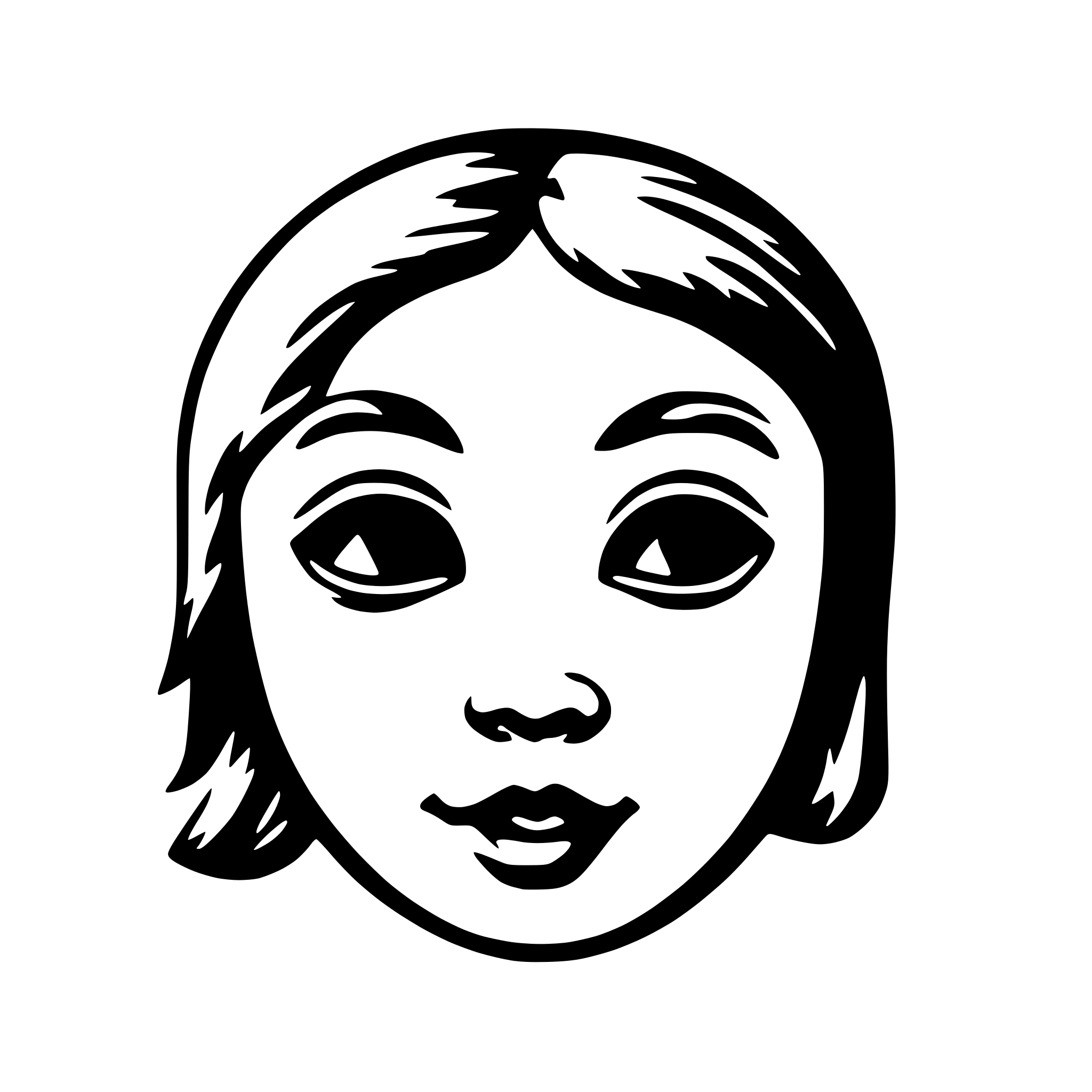 AI-generated SVG of 'mask fo child'