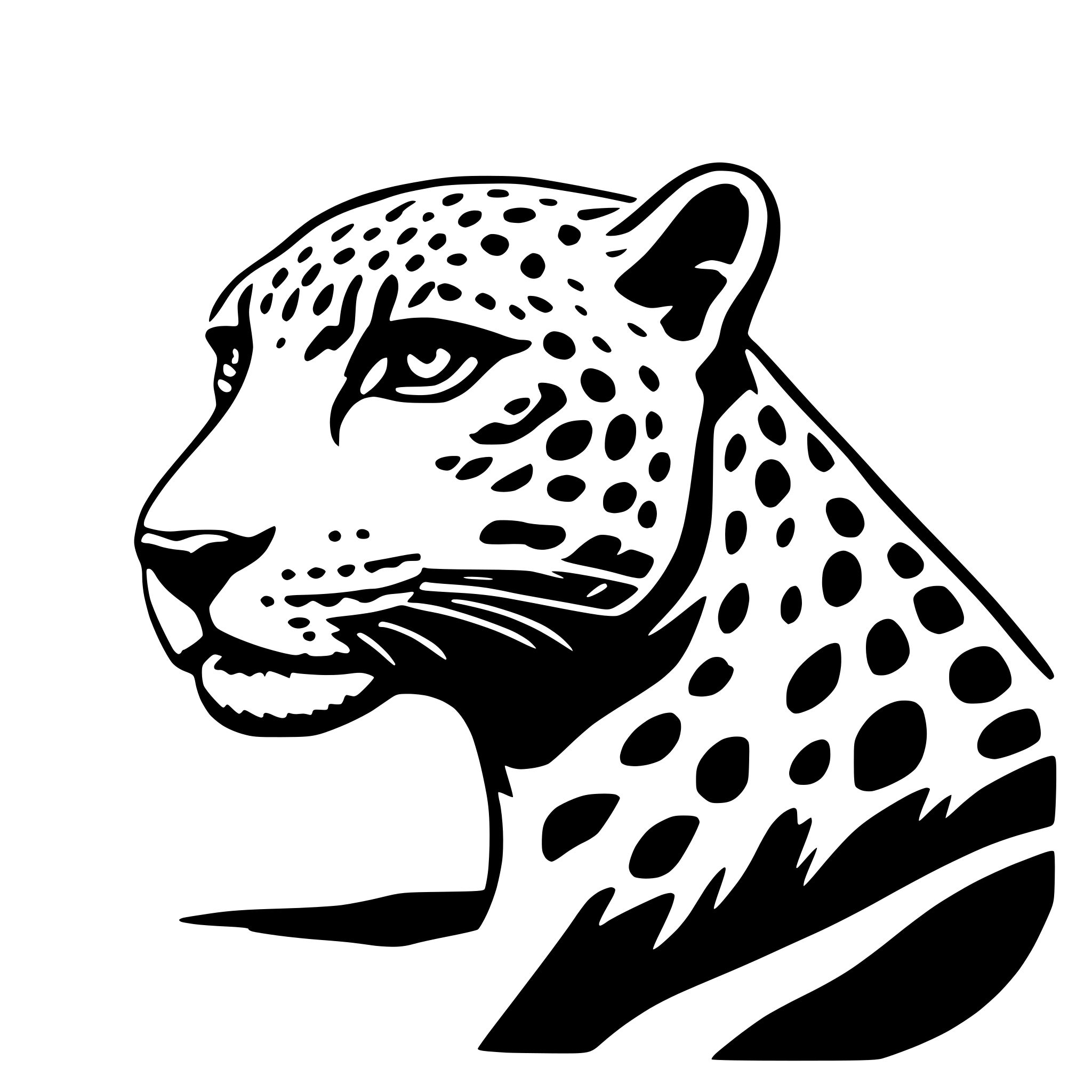 AI-generated SVG of 'jaguar'