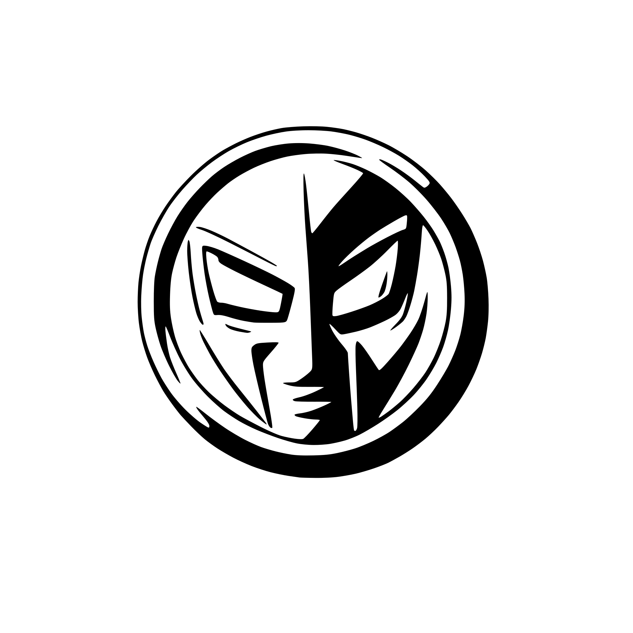 AI-generated SVG of a deadpool logo