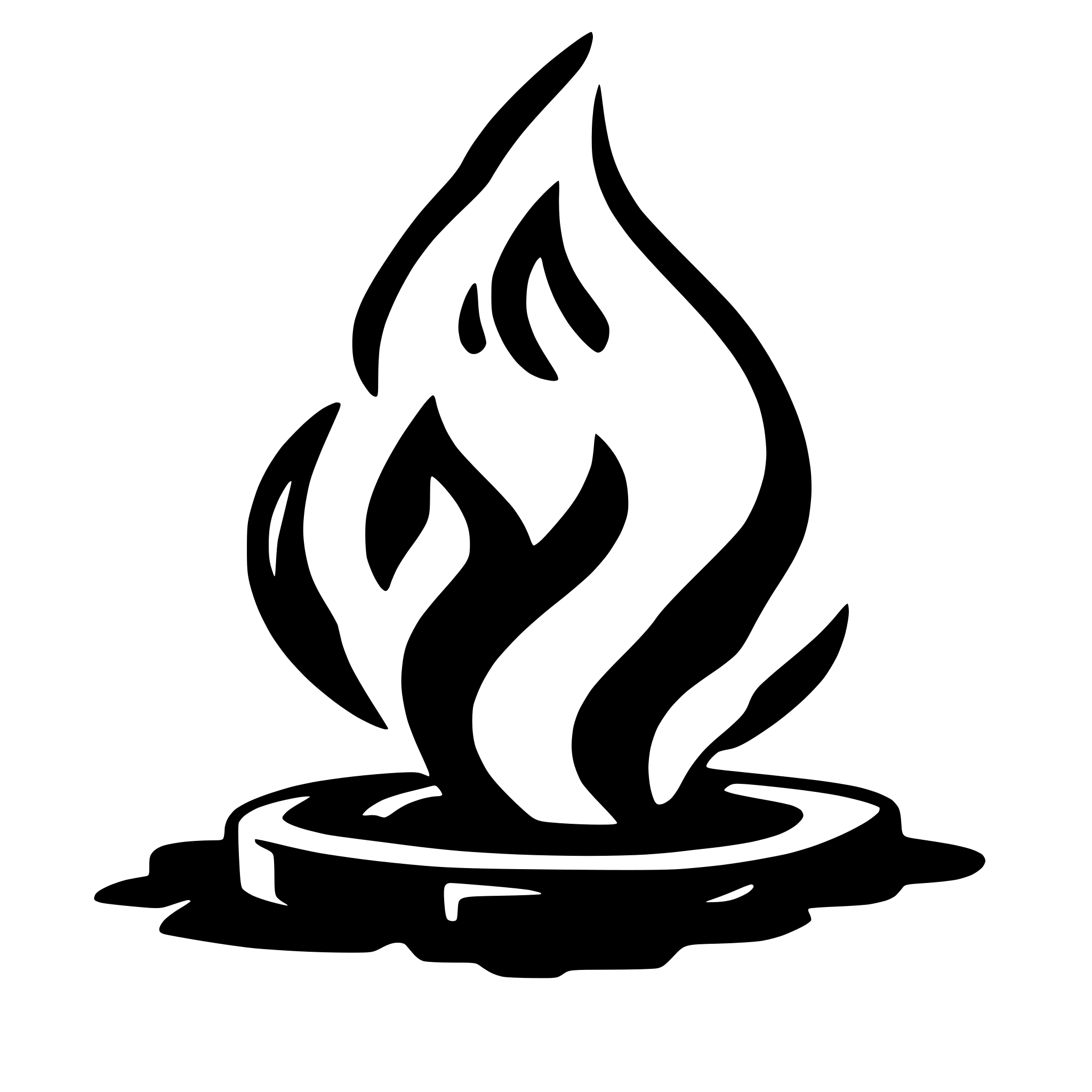 AI-generated SVG of 'flame'