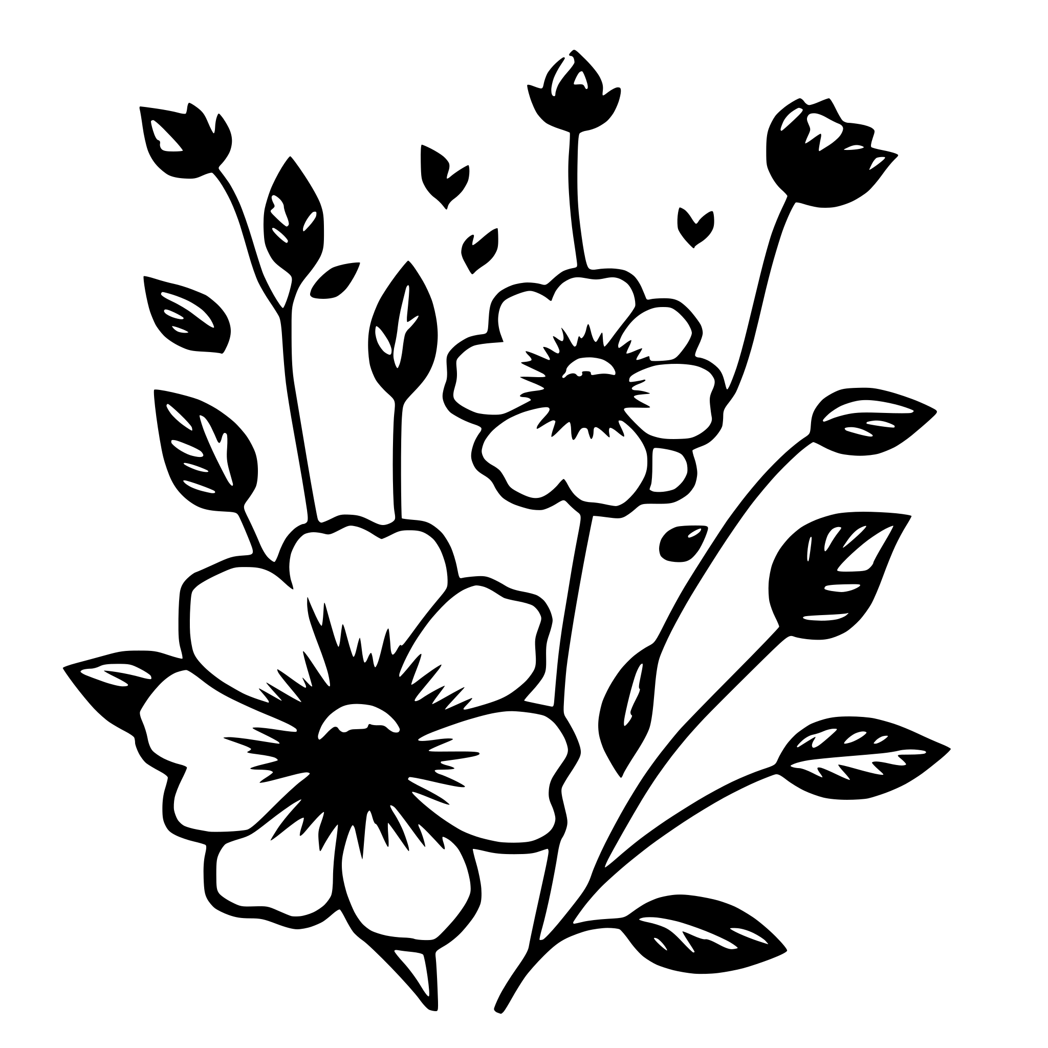 AI-generated SVG of 'floral seamless pattern'