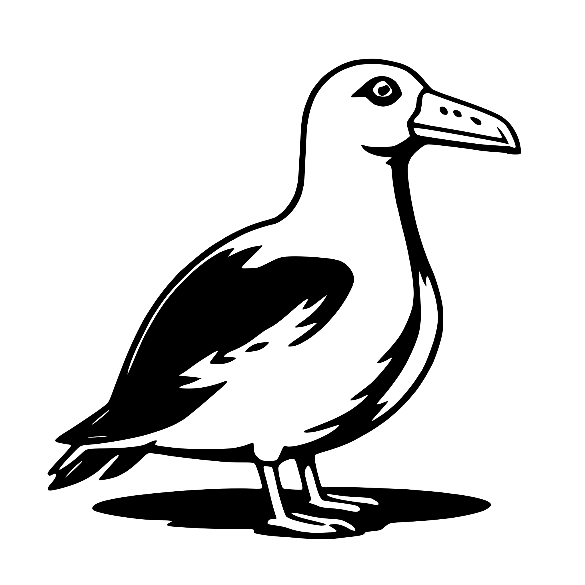 AI-generated SVG of a albatross