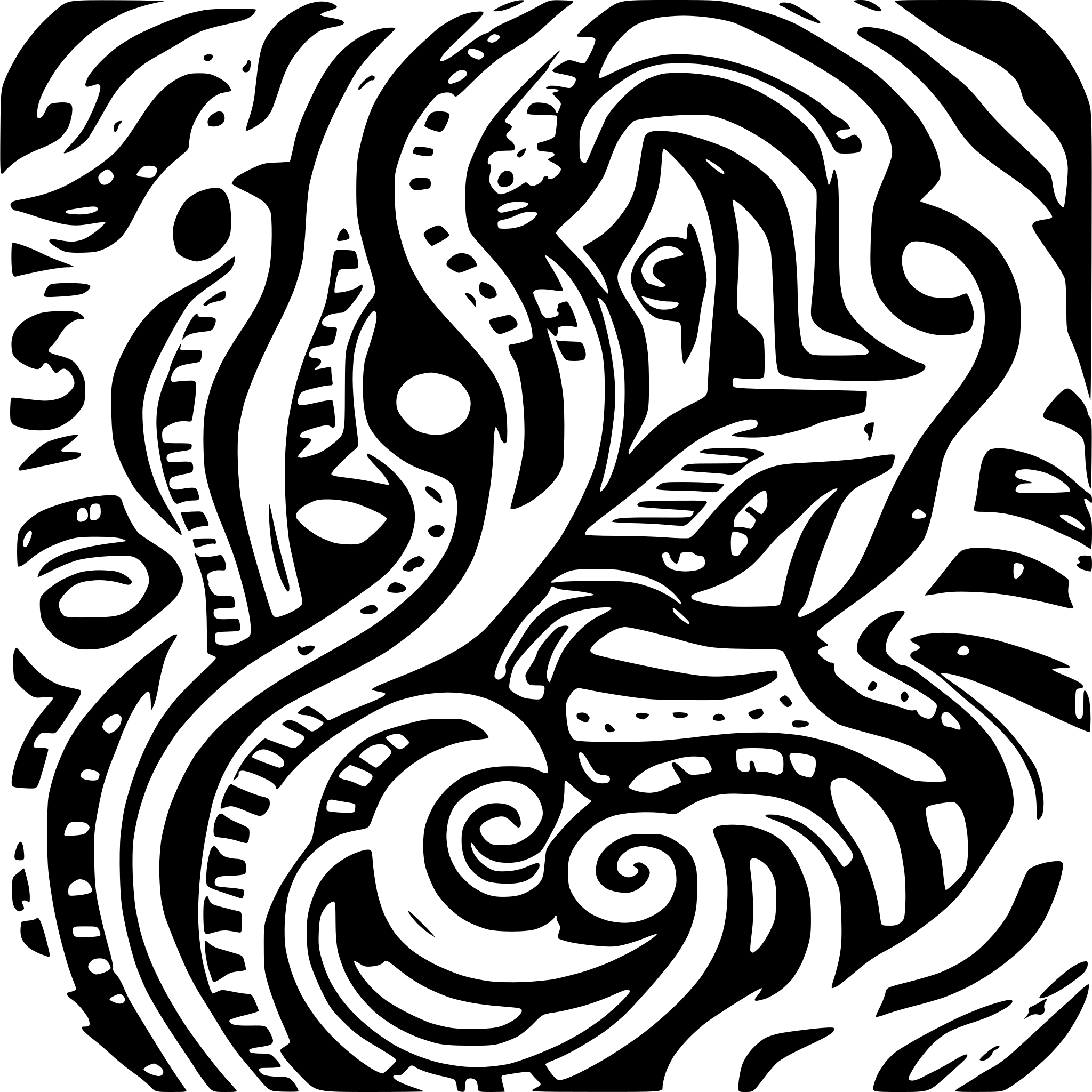 AI-generated SVG of 'aboriginal art'