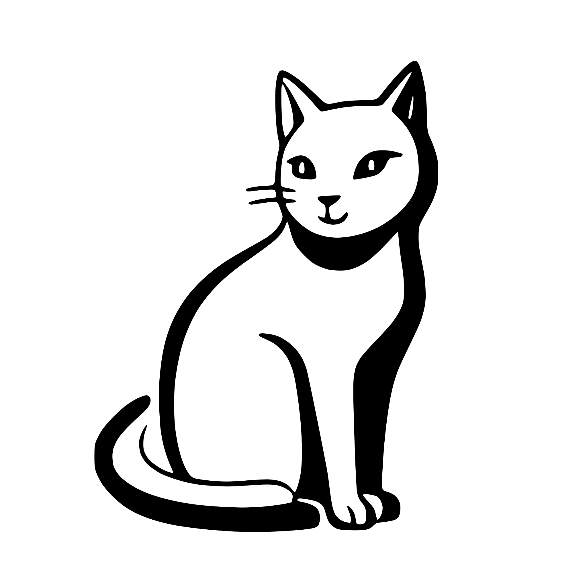 AI-generated SVG of a of a cat