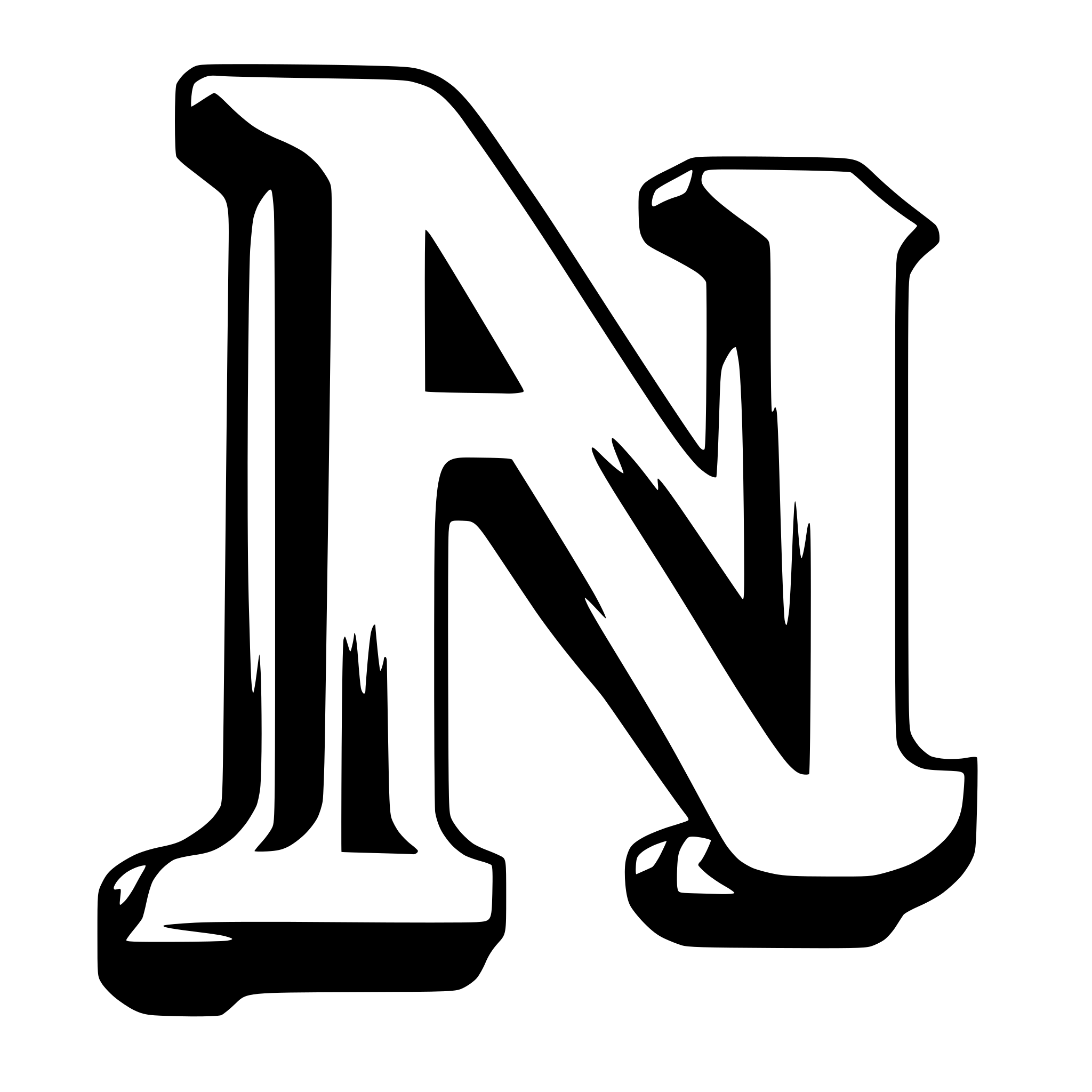 AI-generated SVG of a Letter N