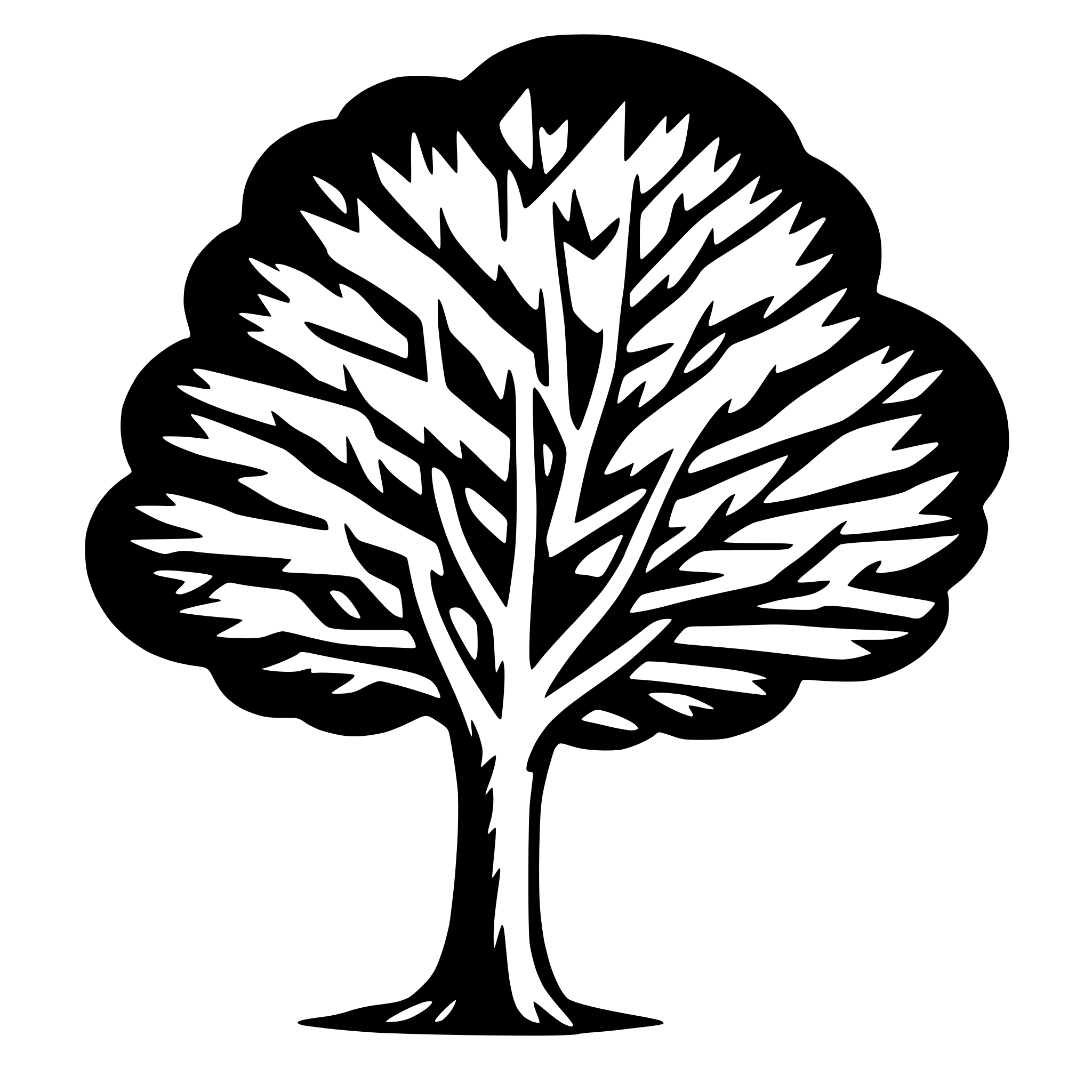 AI-generated SVG of a tree