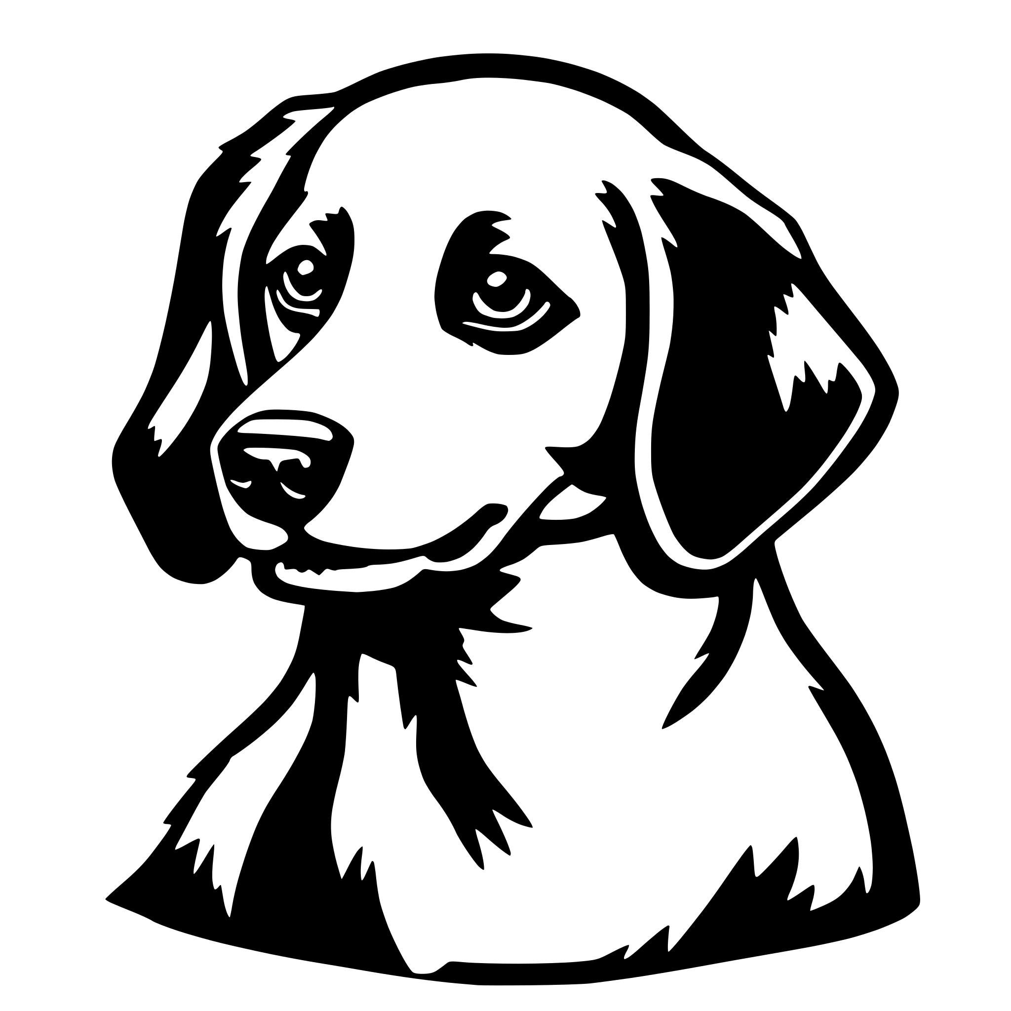 AI-generated SVG of a dog