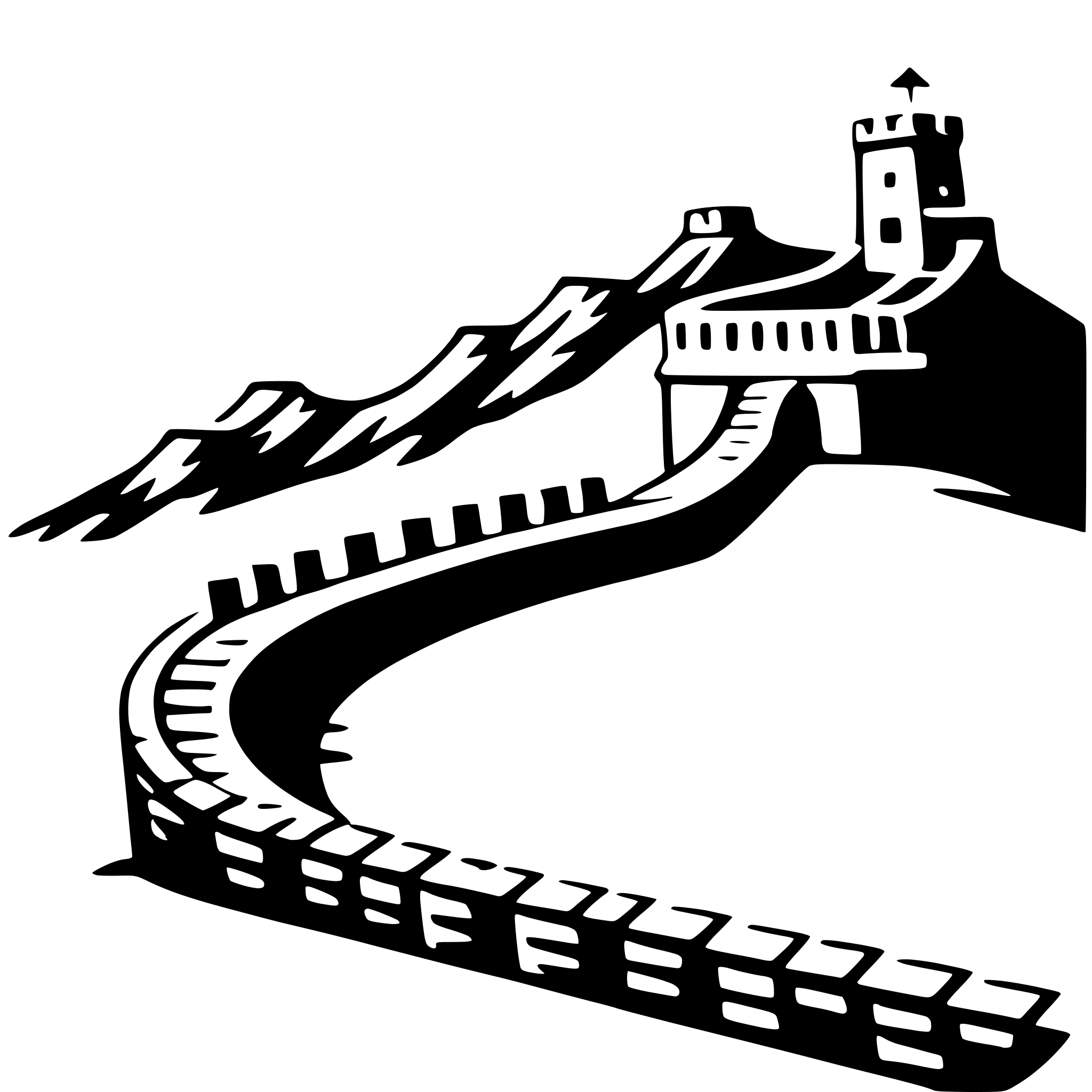 AI-generated SVG of 'great wall of china'