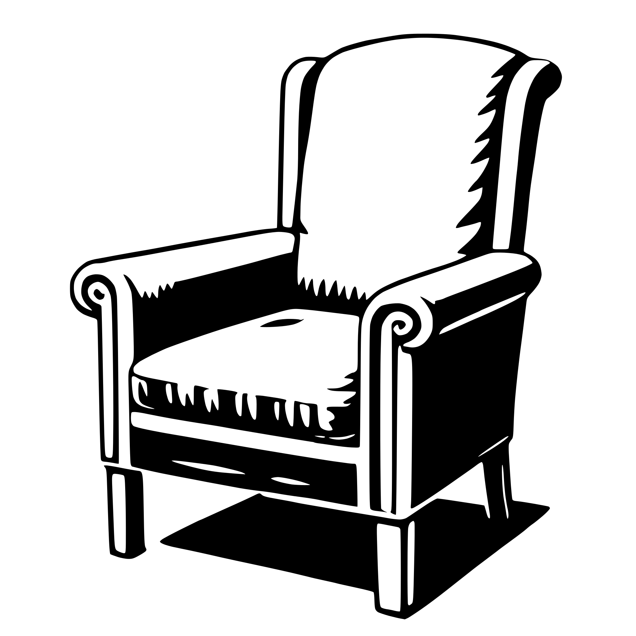AI-generated SVG of a armchair