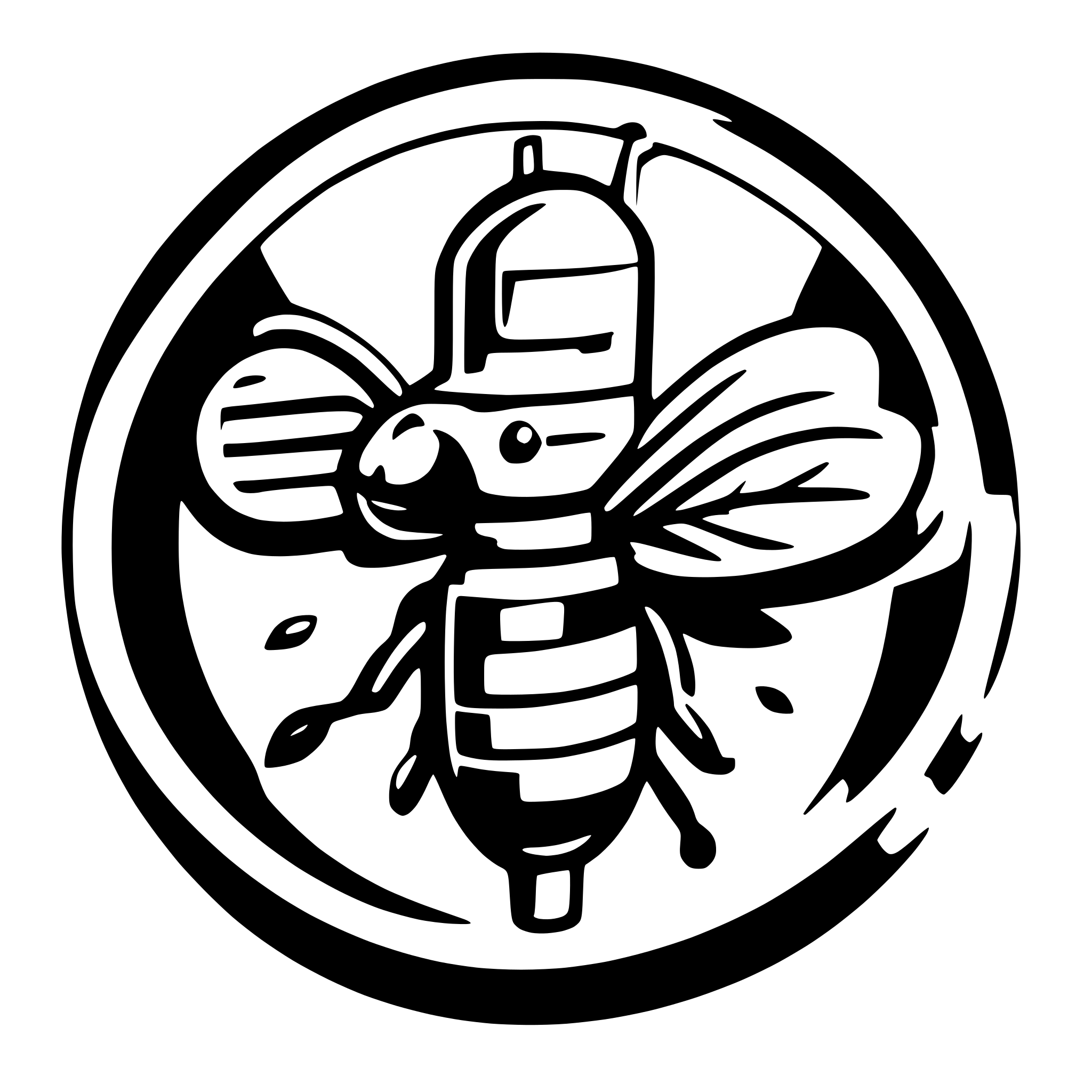AI-generated SVG of a bee with body is a syringe