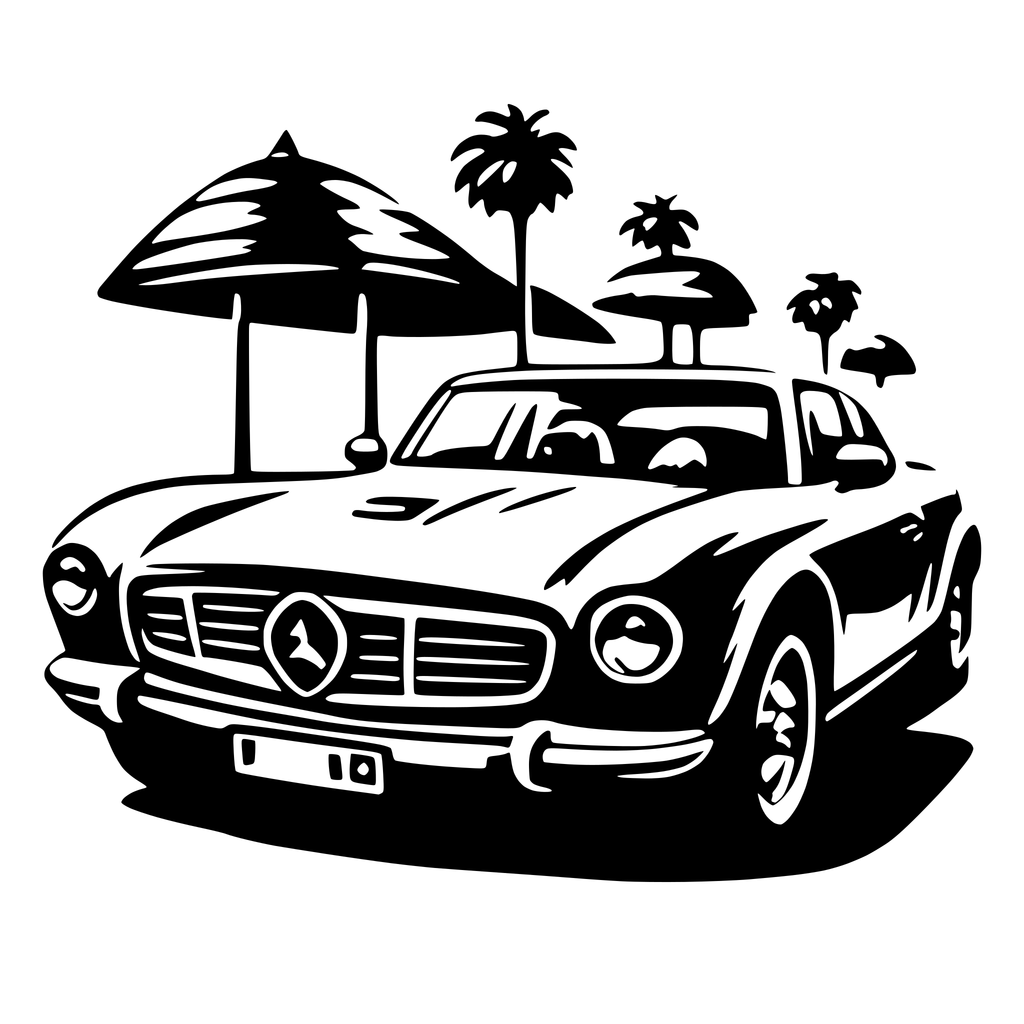 AI-generated SVG of 'luxury car'