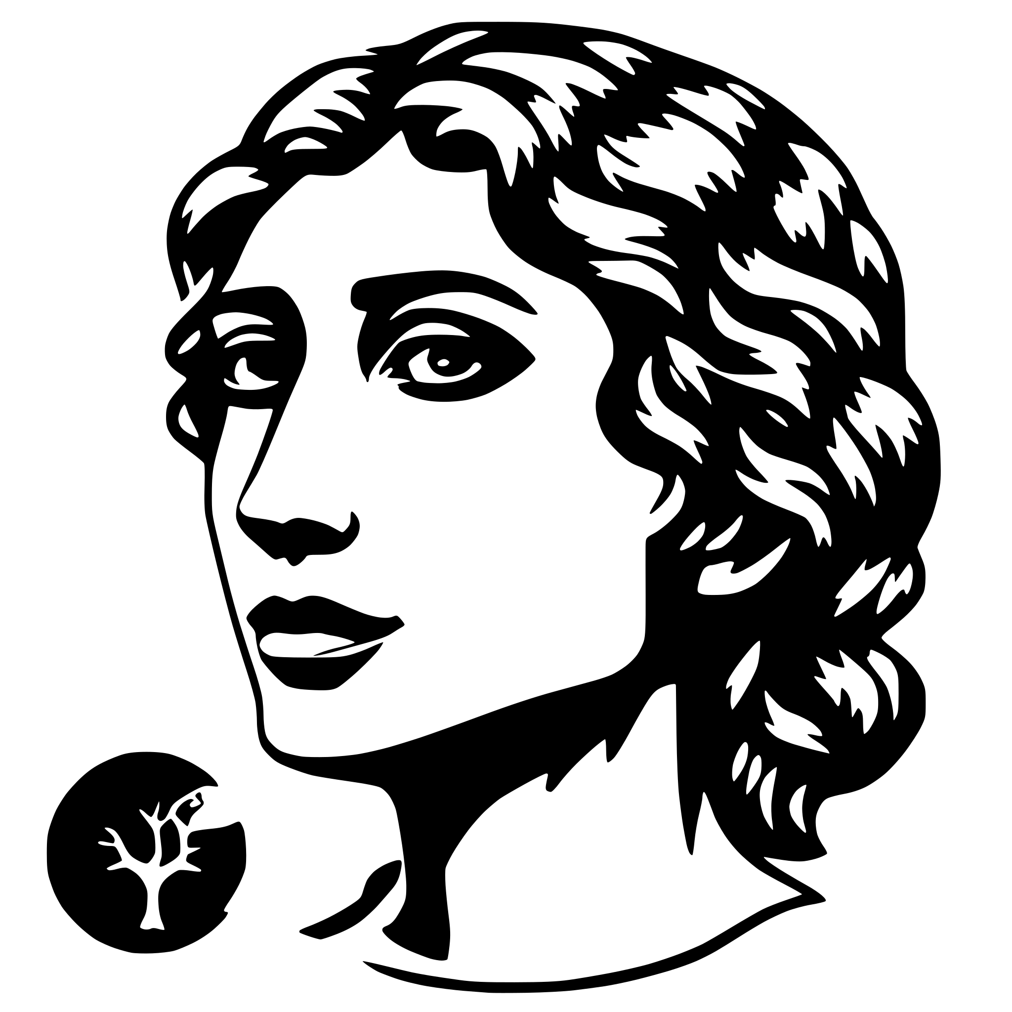 AI-generated SVG of 'human consciousness'