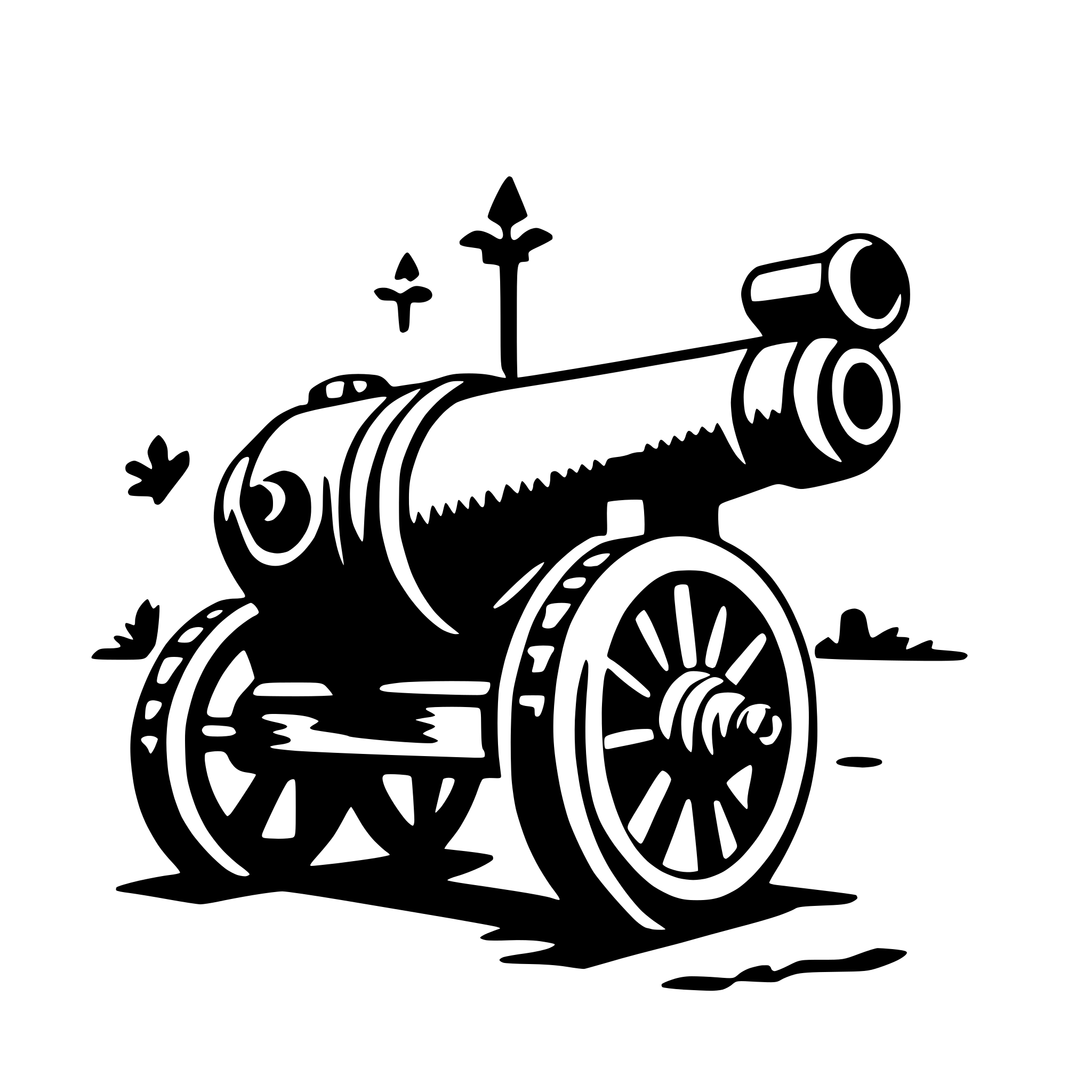 AI-generated SVG of a cannon