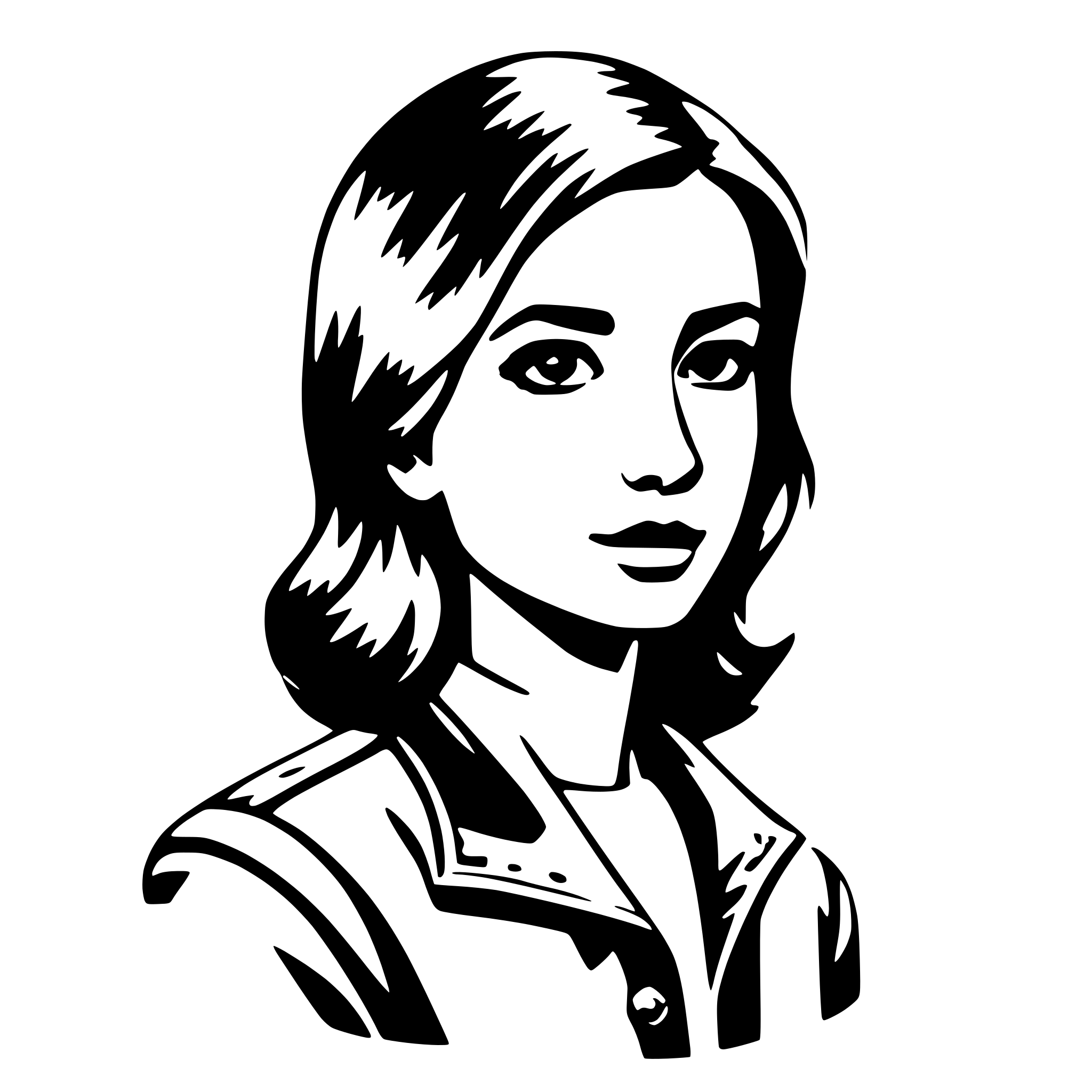 AI-generated SVG of 'girl'