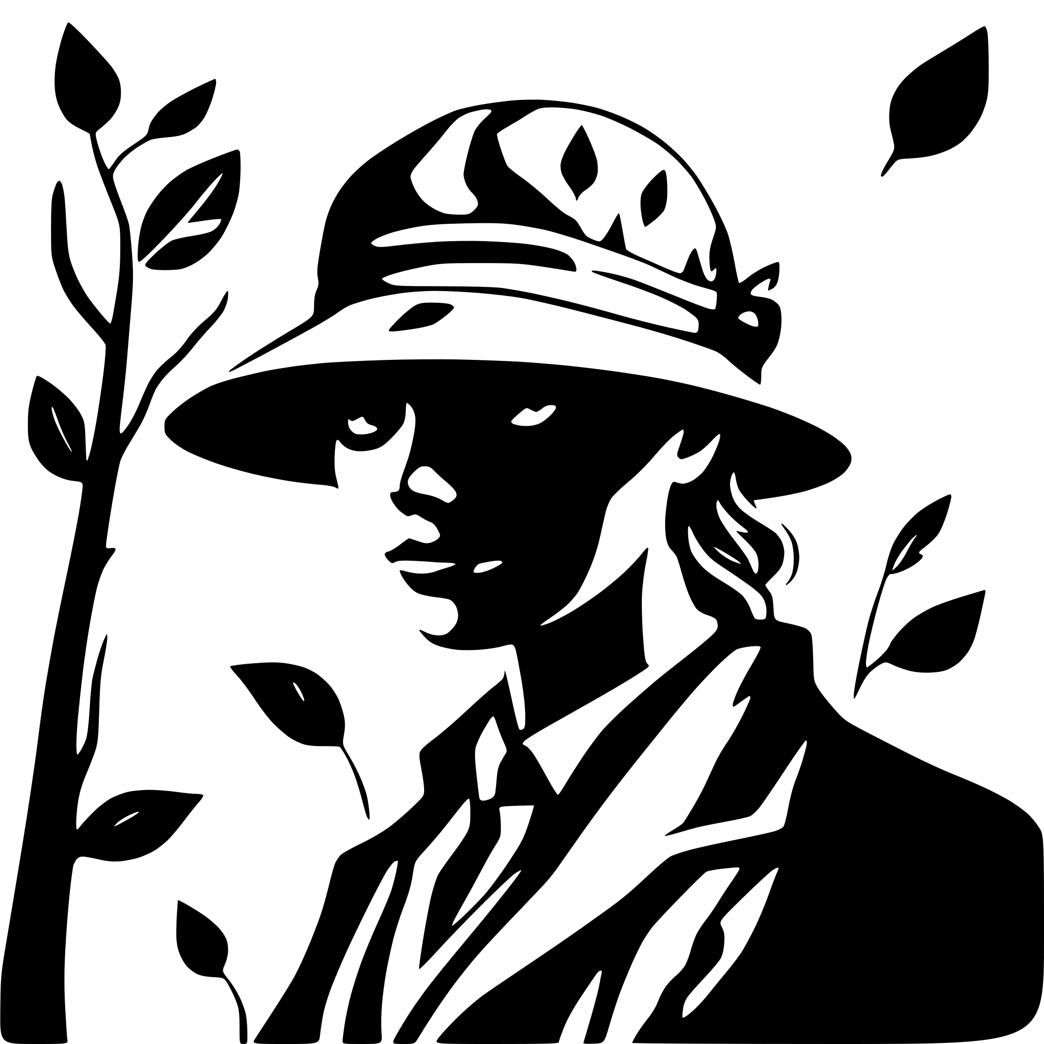 AI-generated SVG of a peaky blinders