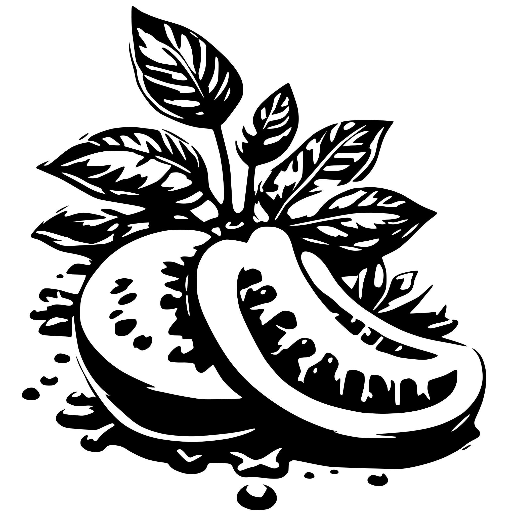 AI-generated SVG of a morango