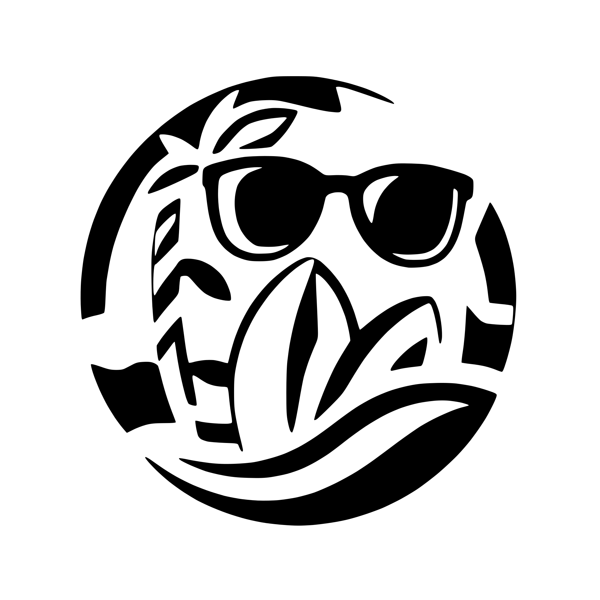 AI-generated SVG of a sunglasses with beach reflection