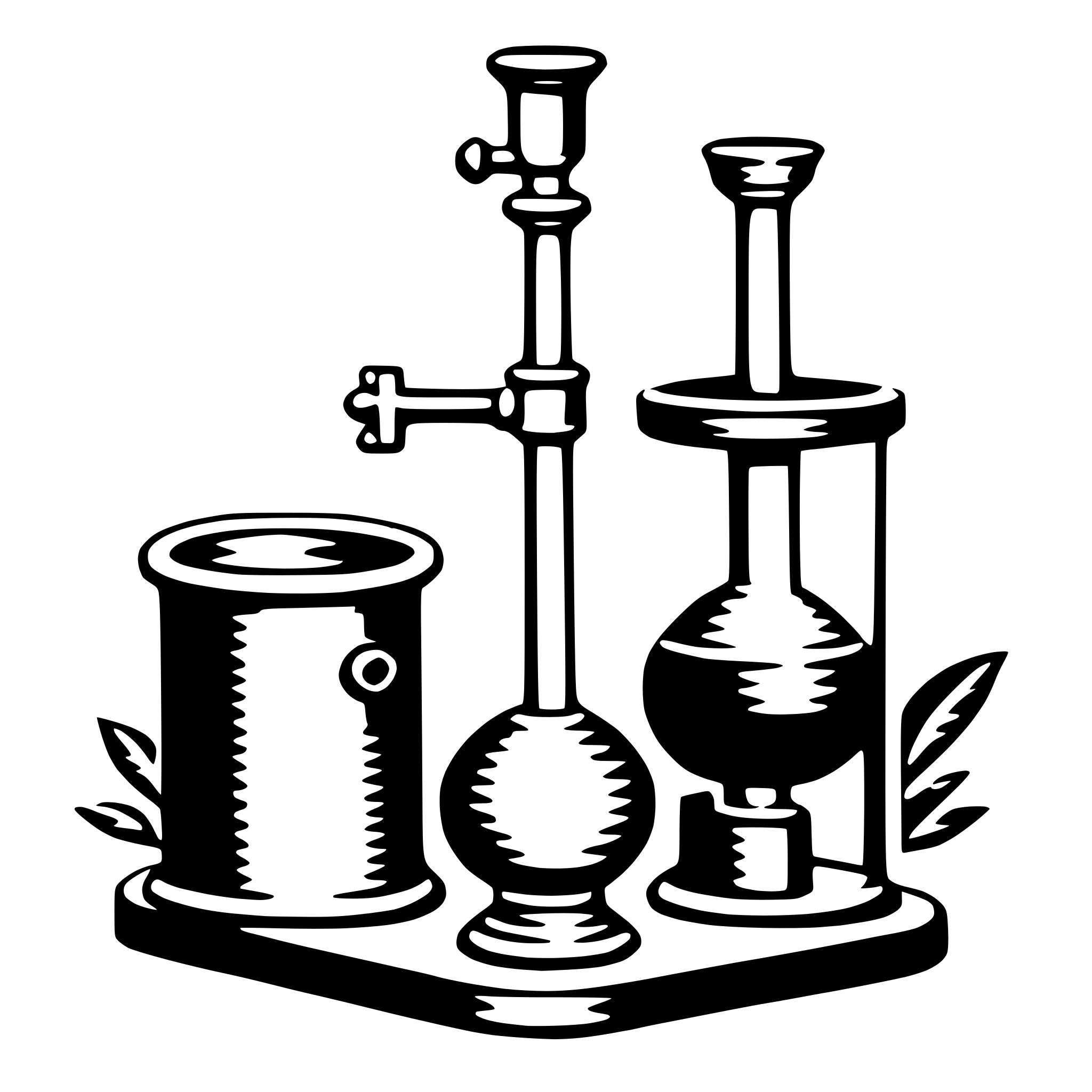 AI-generated SVG of 'alembic'