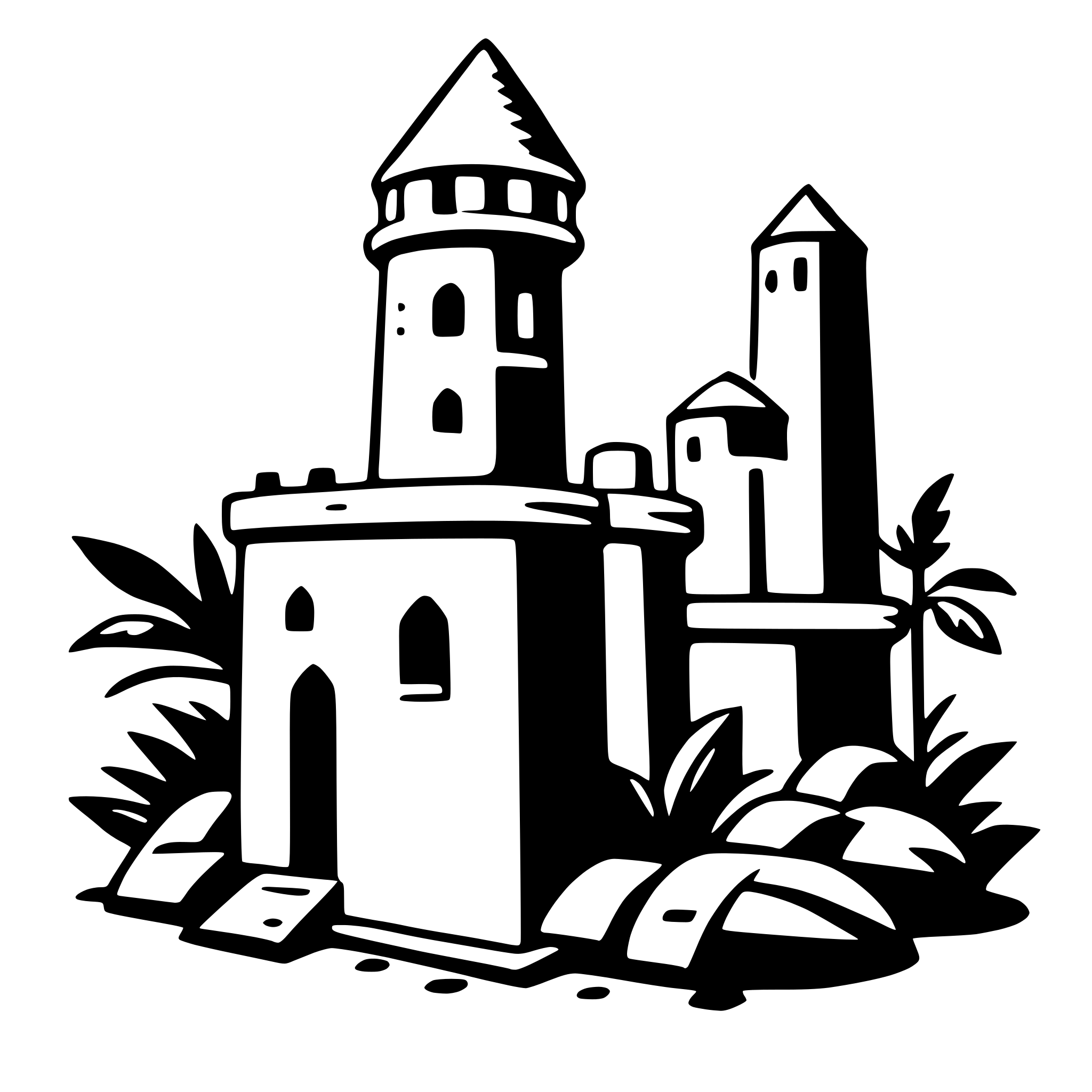 AI-generated SVG of a itzamna