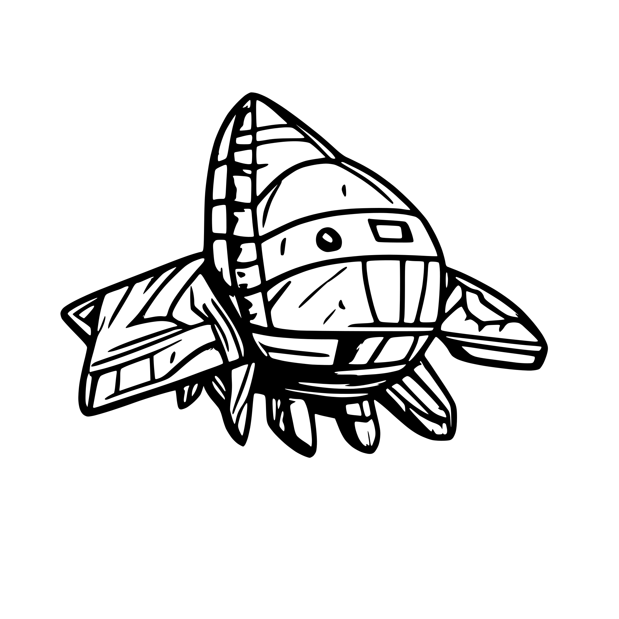 AI-generated SVG of 'rocketship'