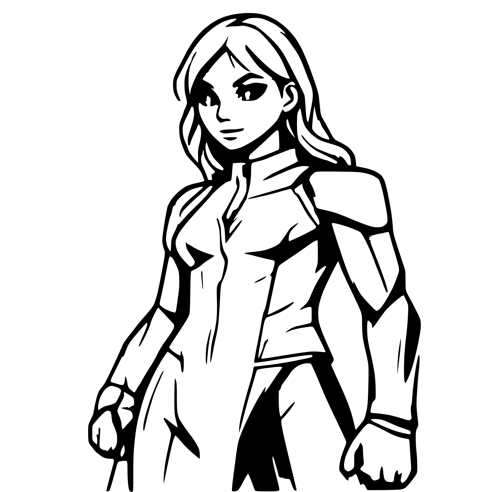 AI-generated SVG of a superhero