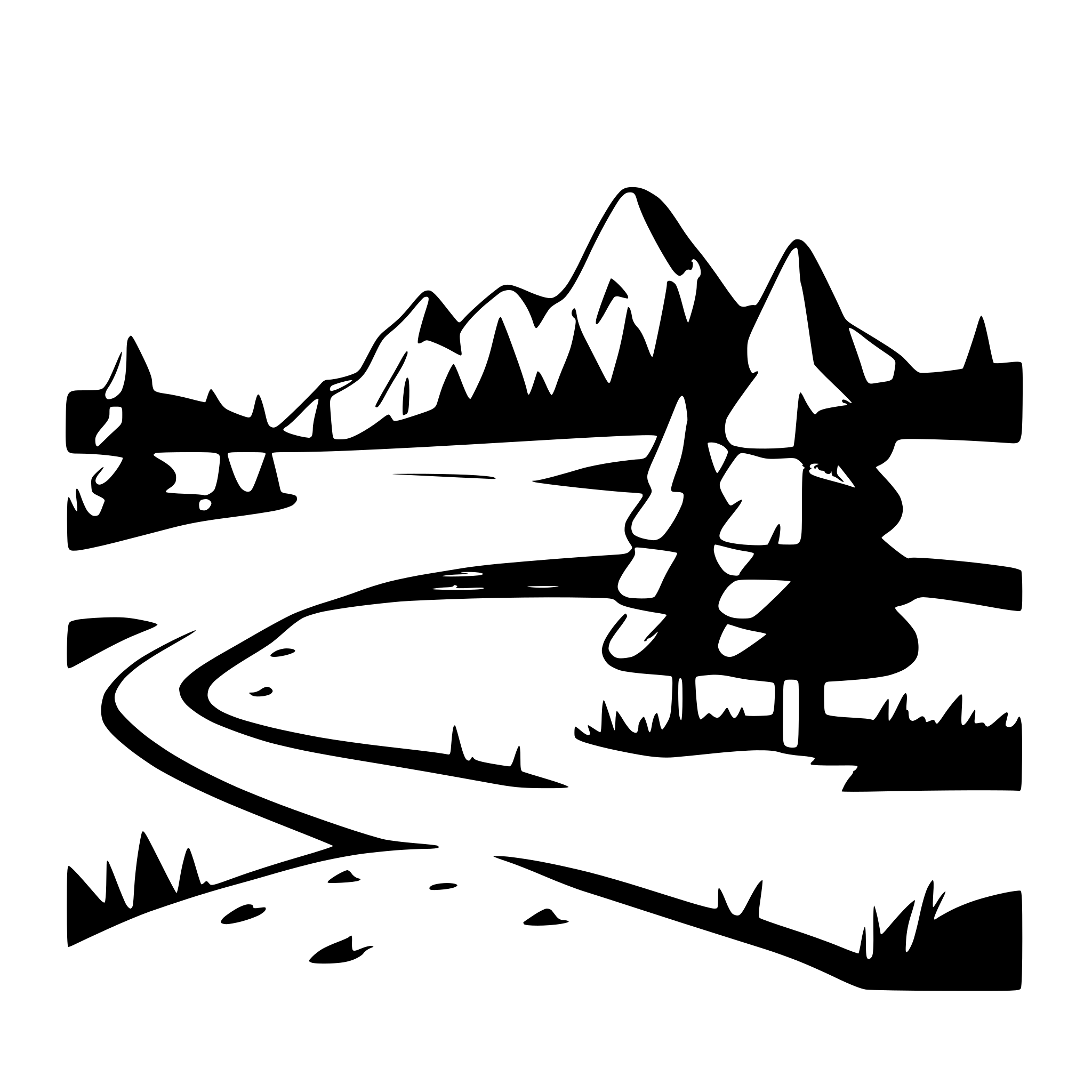 AI-generated SVG of a land russian landscape
