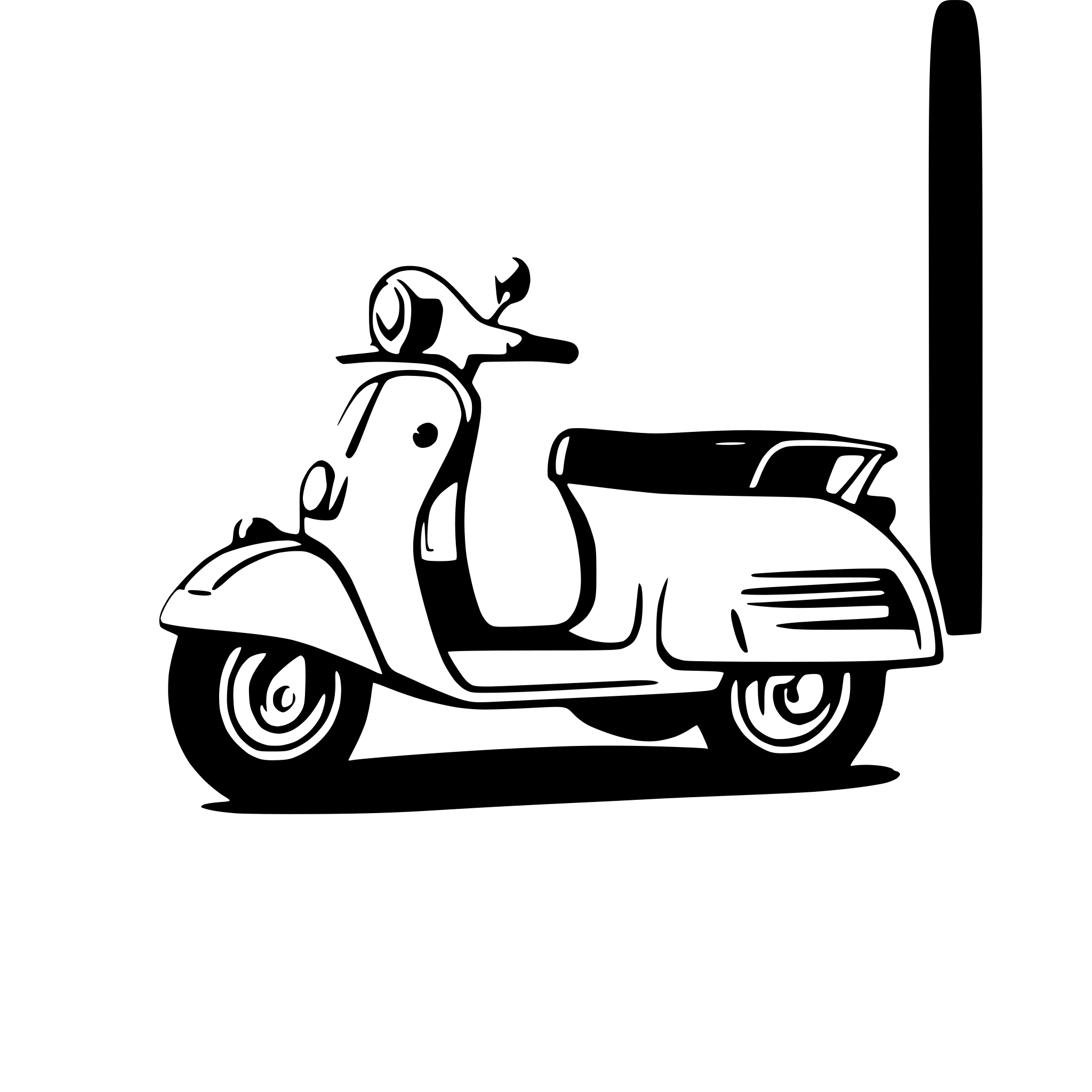 AI-generated SVG of a Create an image of a sleek, stylish Vespa scooter, capturing its iconic and timeless design. The scooter should have a modern yet vintage vibe, with polished chrome accents and smooth, vibrant colors like pastel mint green or elegant ivory. Incorporate Italian elements such as the flag’s colors subtly integrated into the design or small details that hint at Italian culture (like a Tuscan landscape in the background or a subtle Roman-inspired pattern on the seat). The composition should be clean 