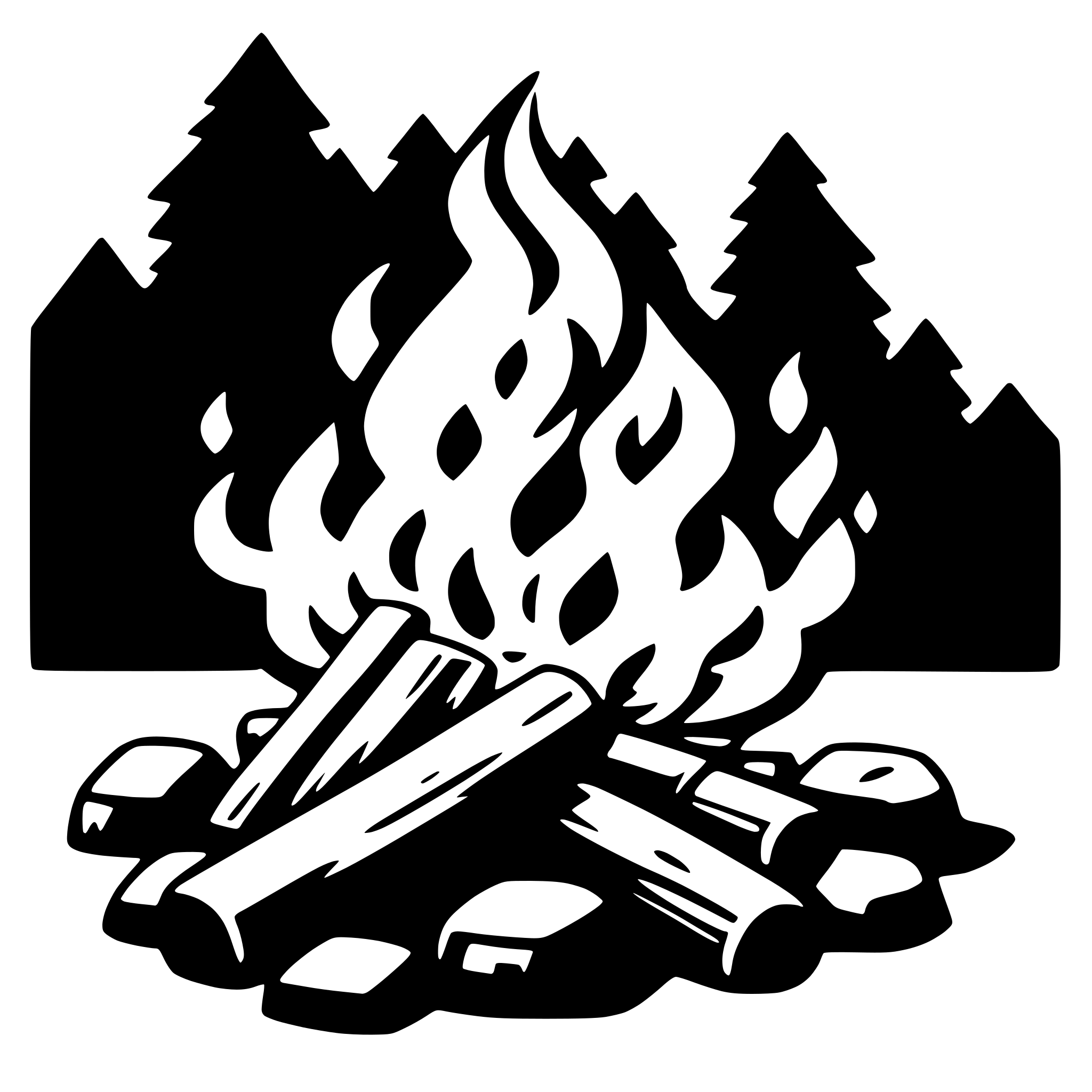AI-generated SVG of 'campfire'