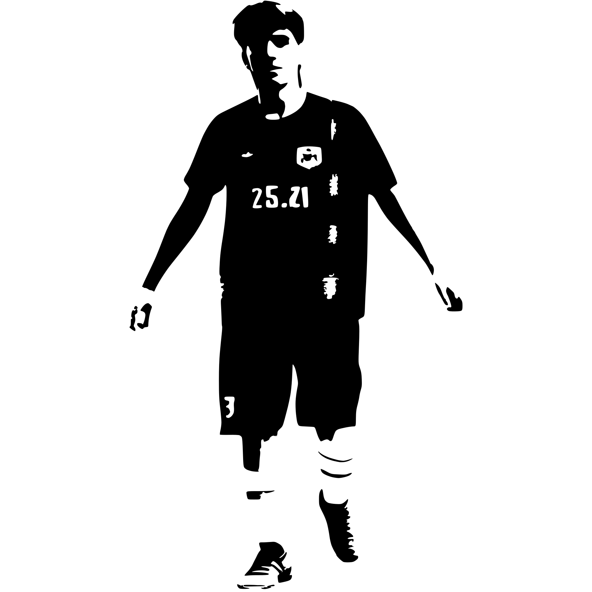 AI-generated SVG of a a soccer player