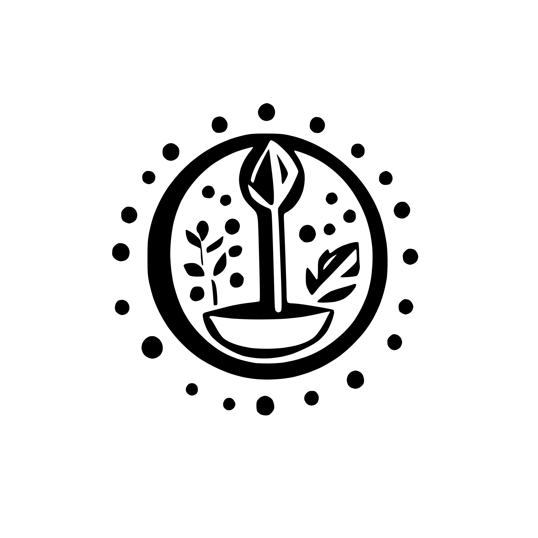 AI-generated SVG of a Create an artistic logo built in small dots for the experimental art project "Ipse Dixit"