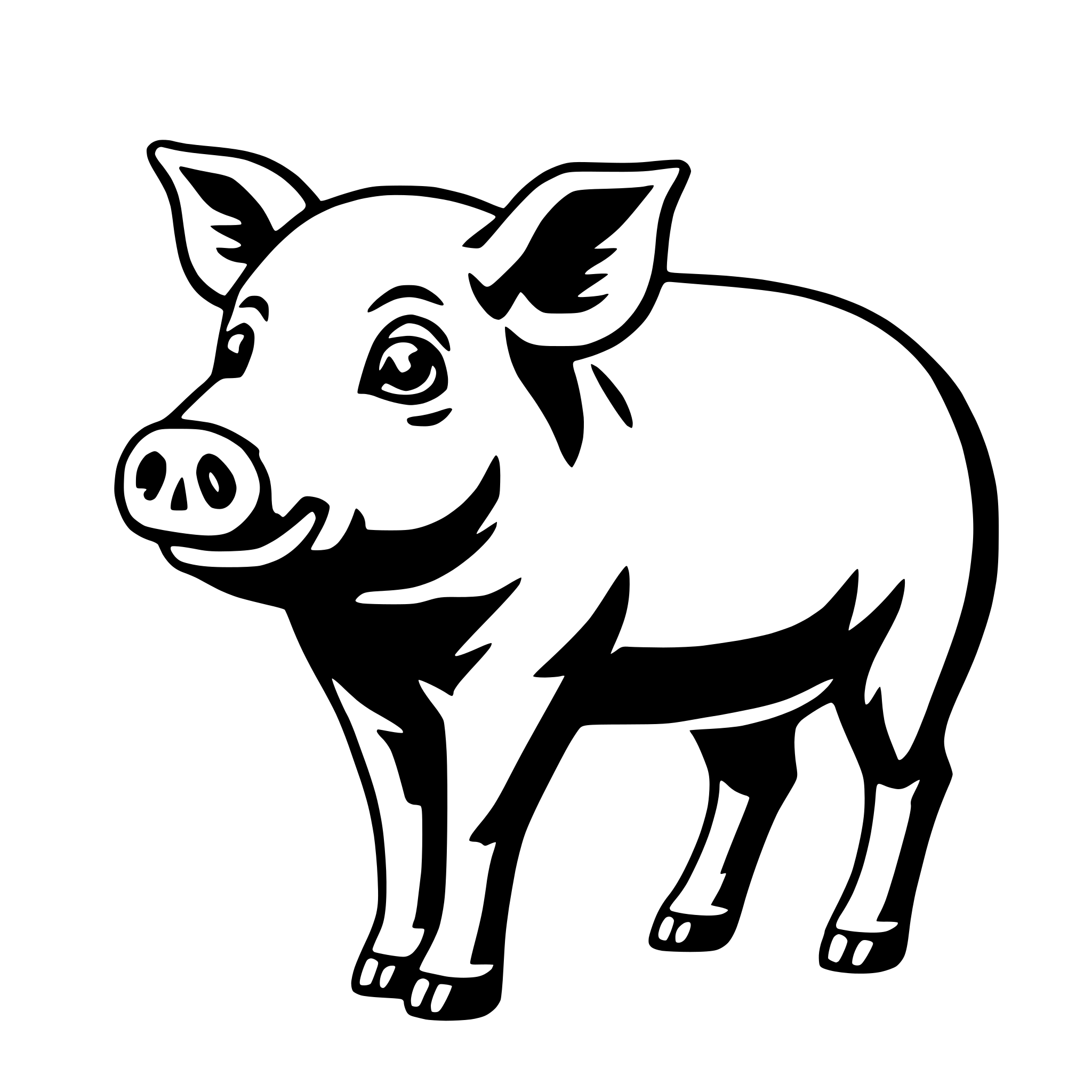AI-generated SVG of a pork