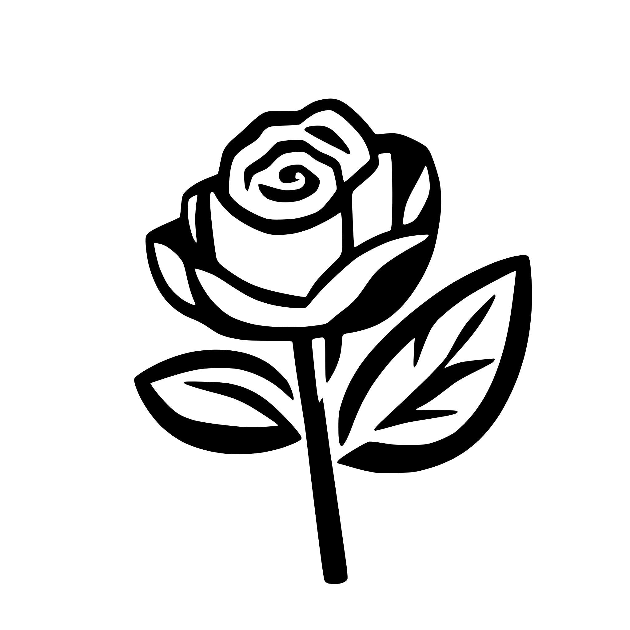 AI-generated SVG of 'rose petals illustration'