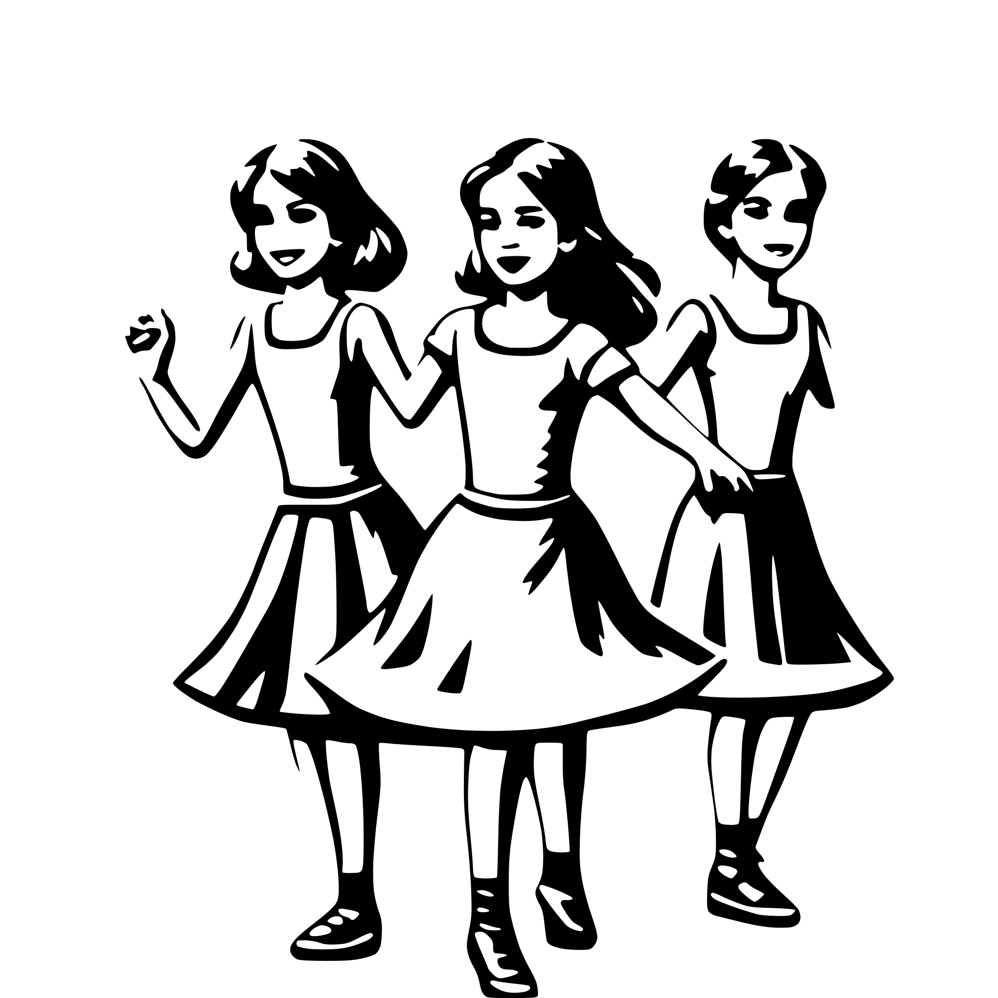 AI-generated SVG of a Girls dance school