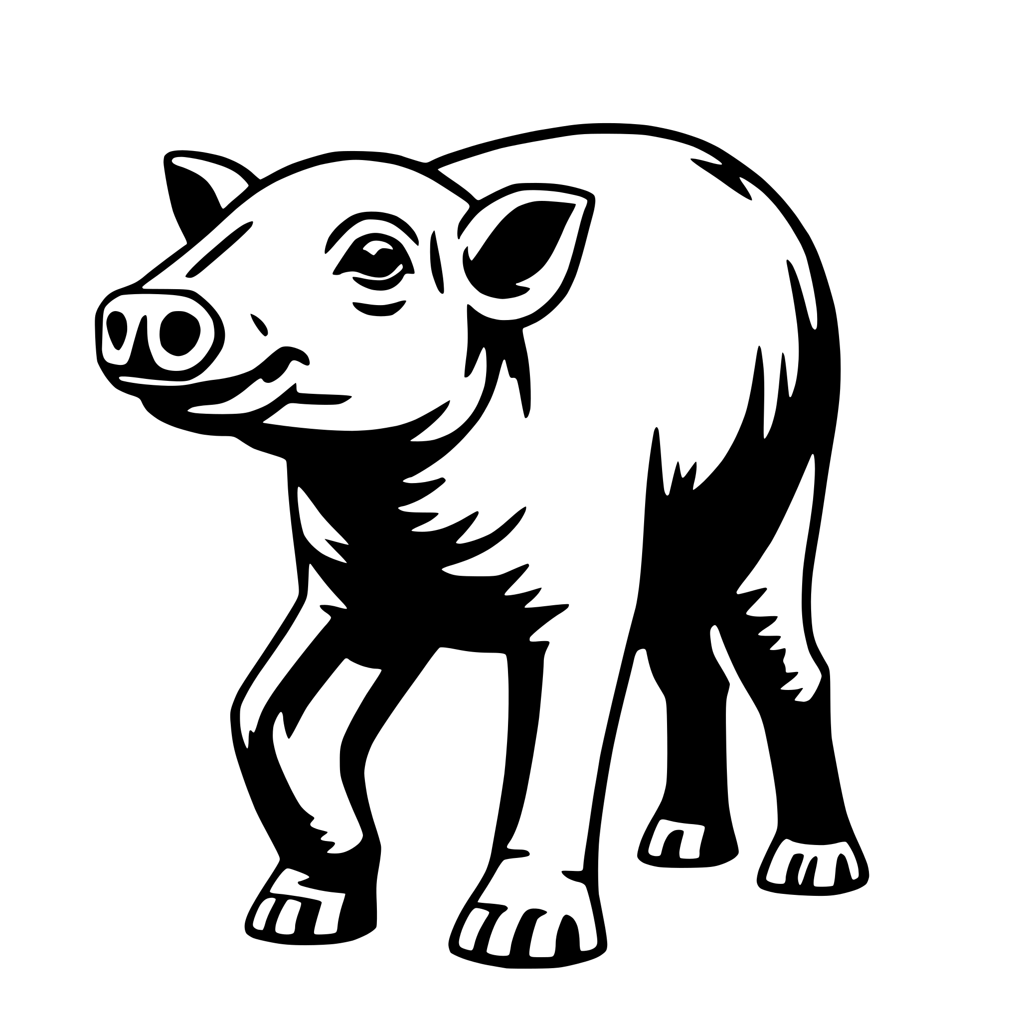 AI-generated SVG of a tapir