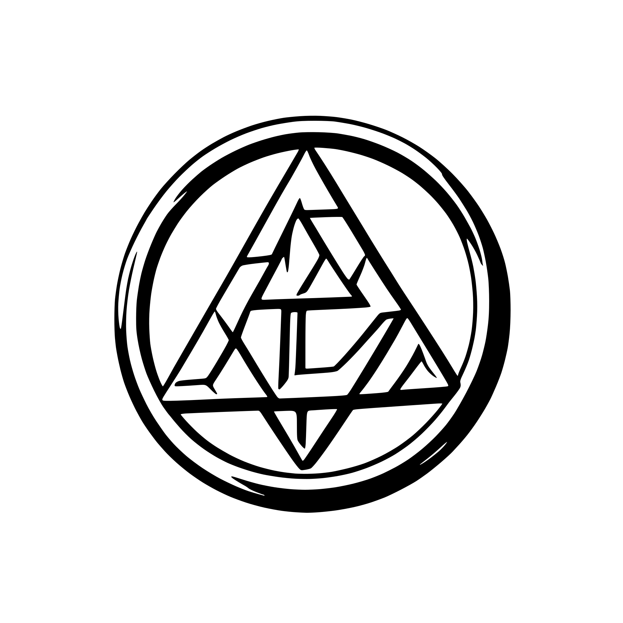 AI-generated SVG of a create a logo using triforce from zelda with network management references with circle shape