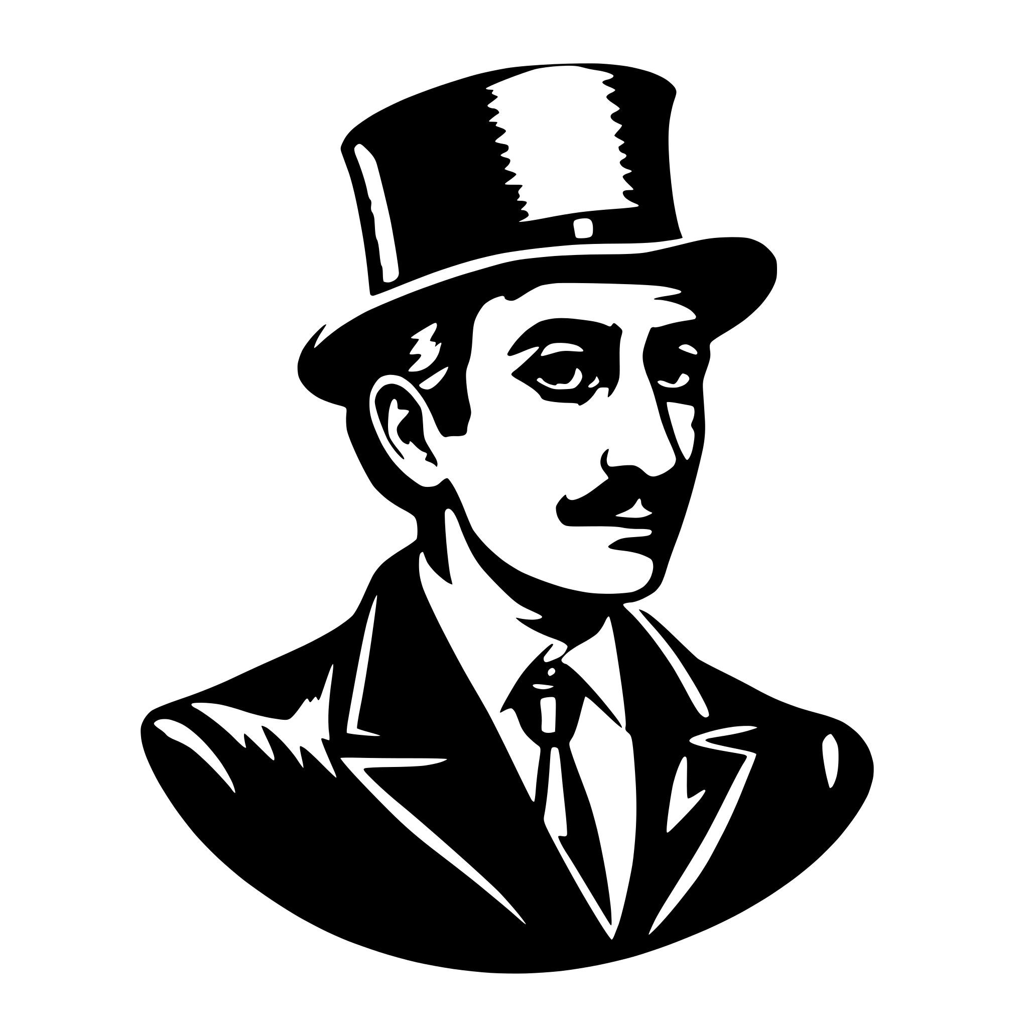 AI-generated SVG of 'man wearing a monocle'