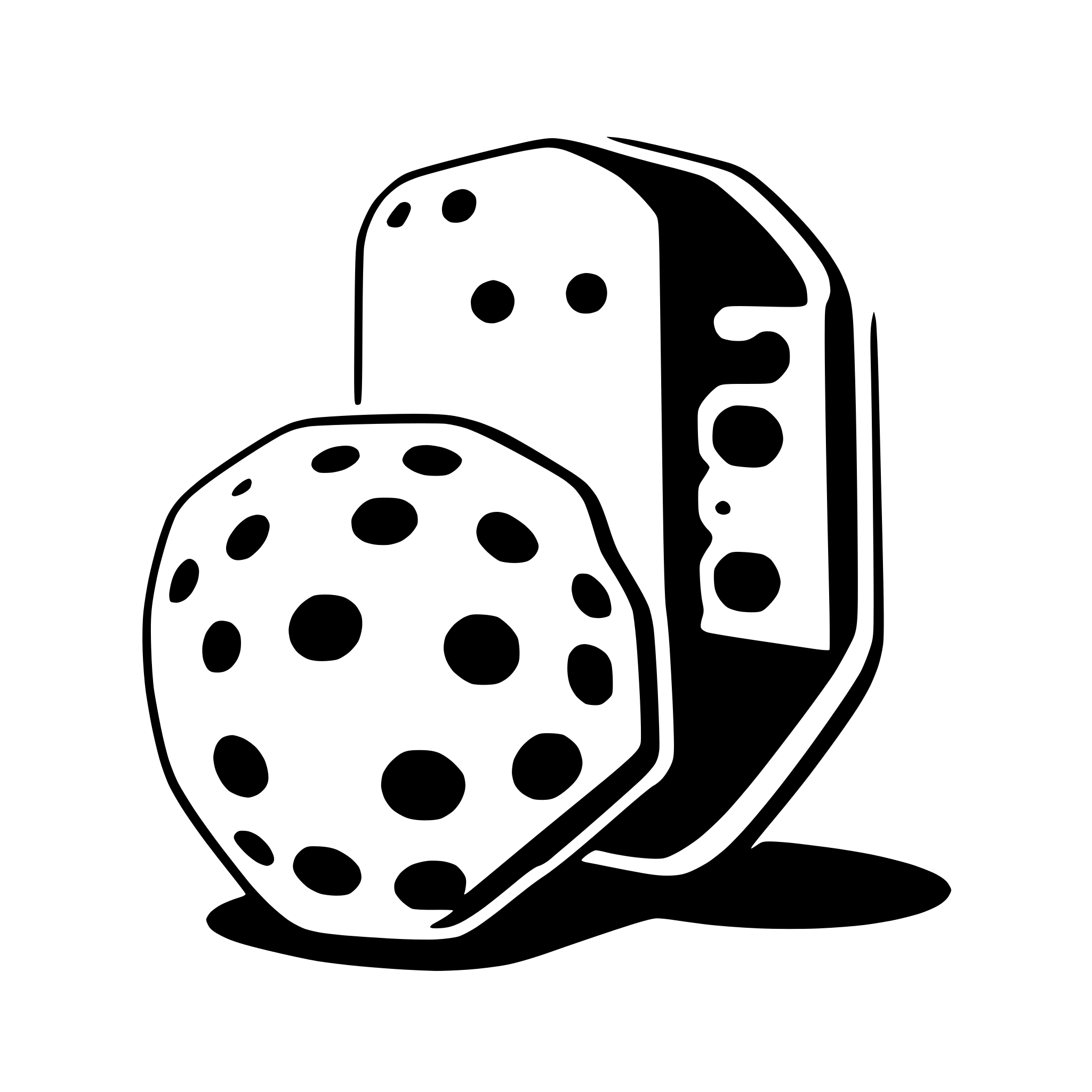 AI-generated SVG of a pickleball