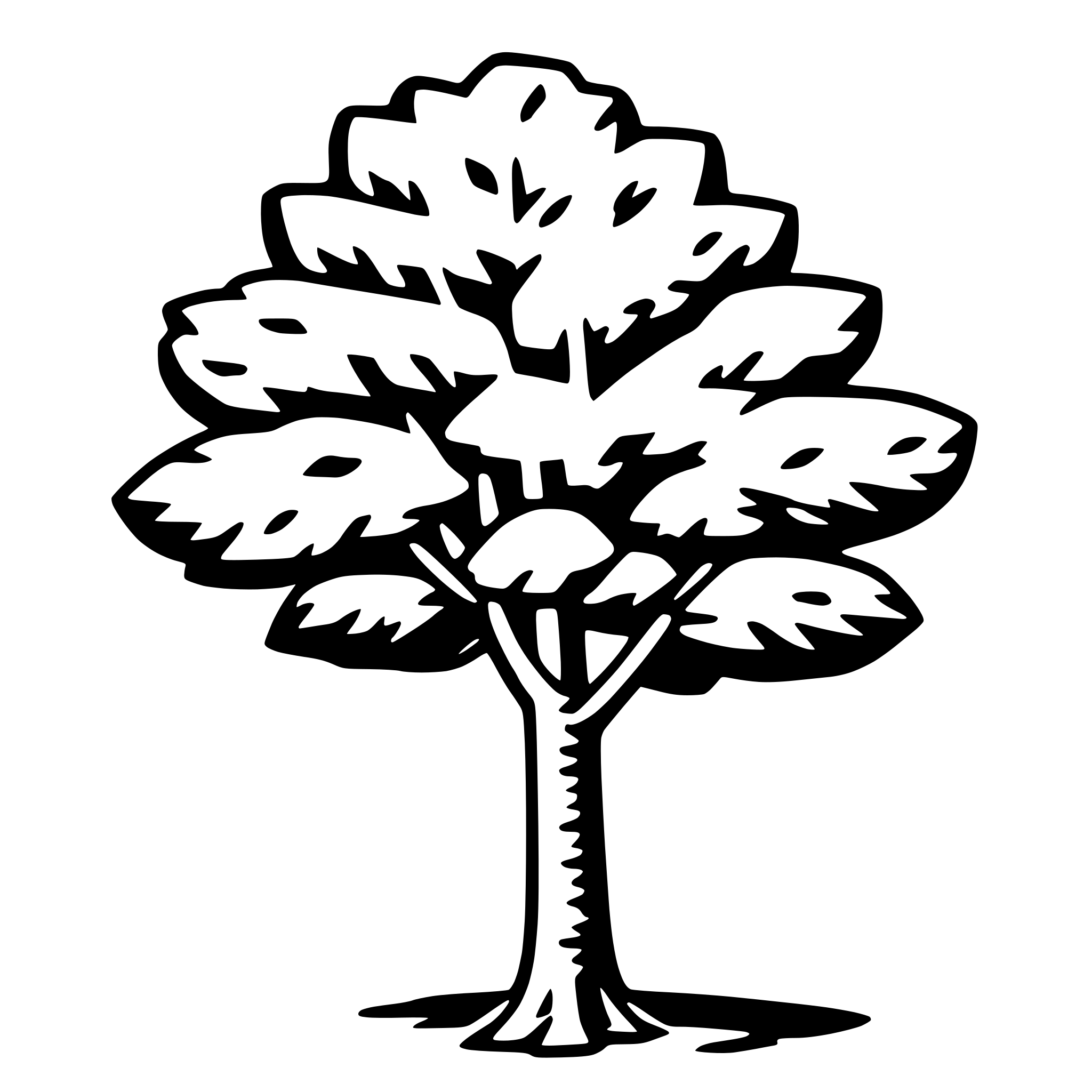 AI-generated SVG of 'hickory tree'