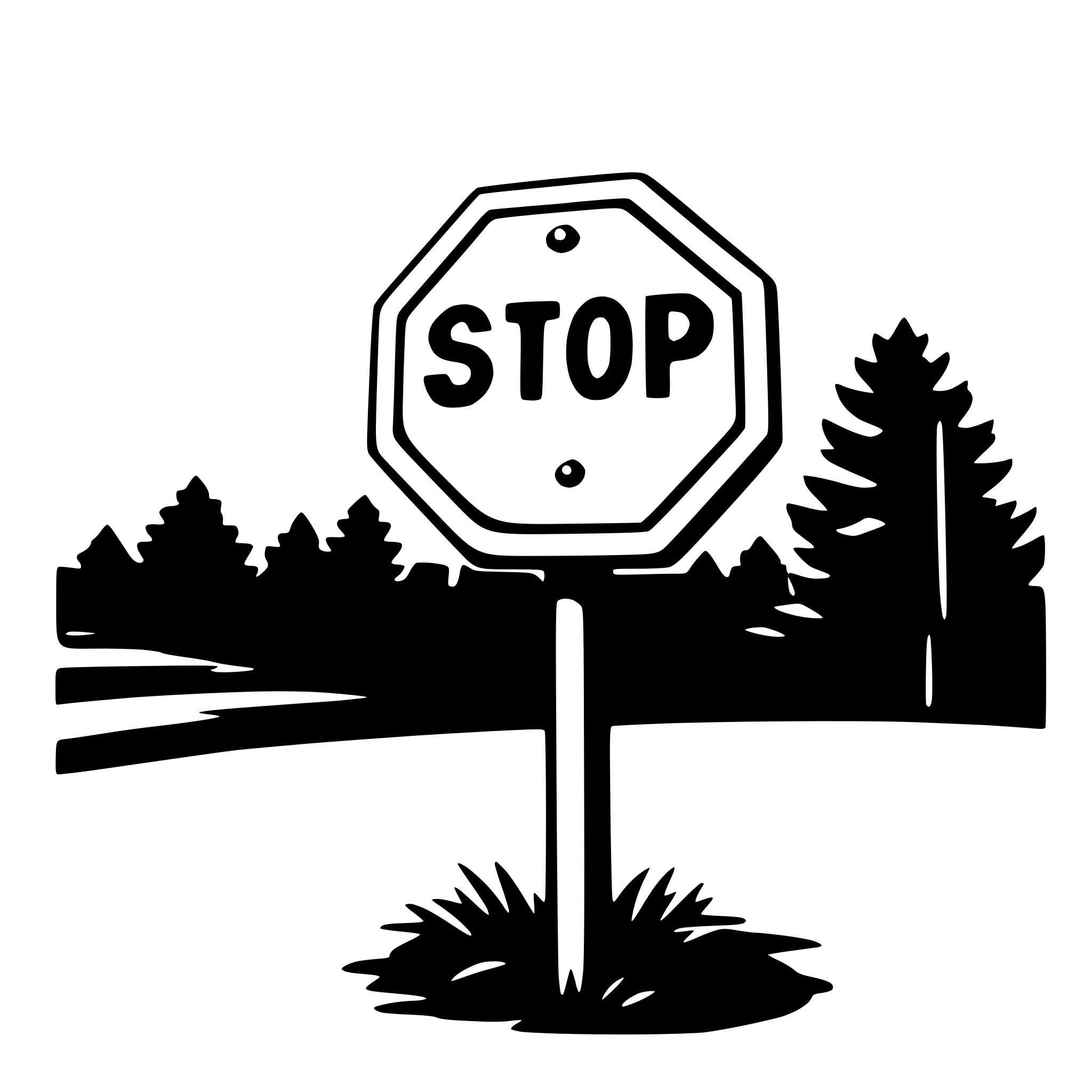 AI-generated SVG of a stop sign
