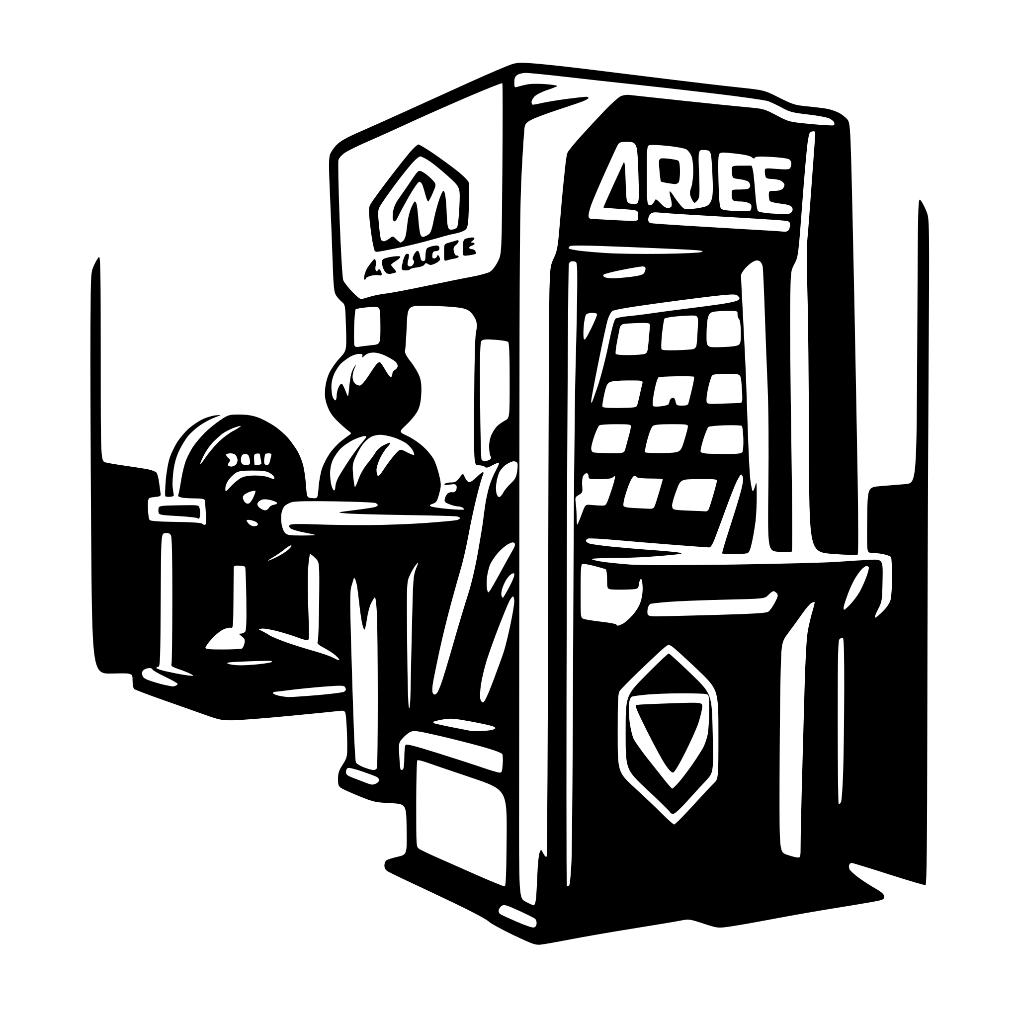 AI-generated SVG of a gym arcade banner