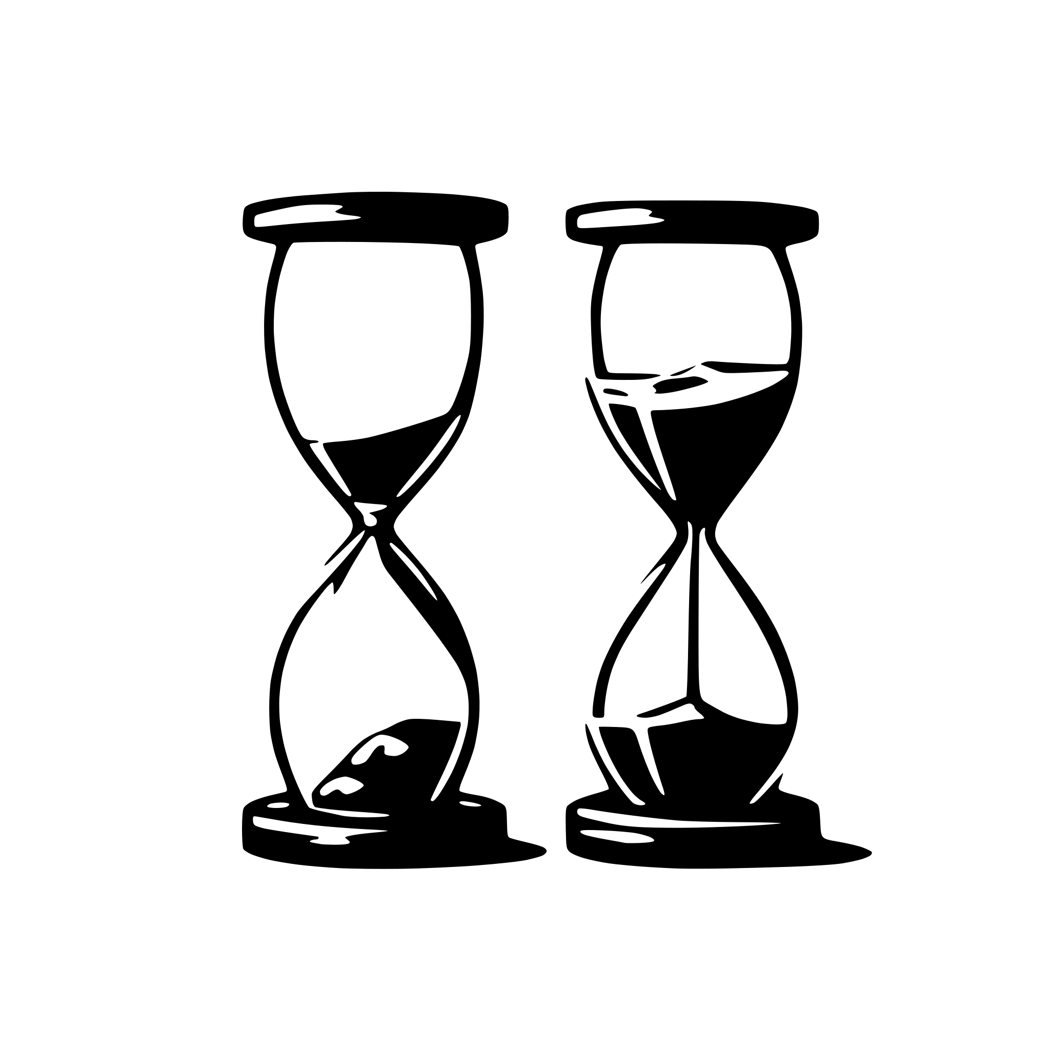 AI-generated SVG of 'hour glass thick lines'