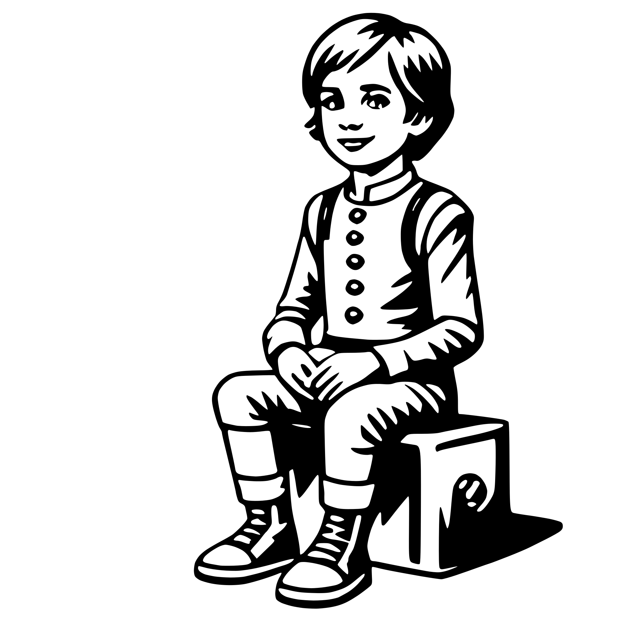 AI-generated SVG of 'kid'
