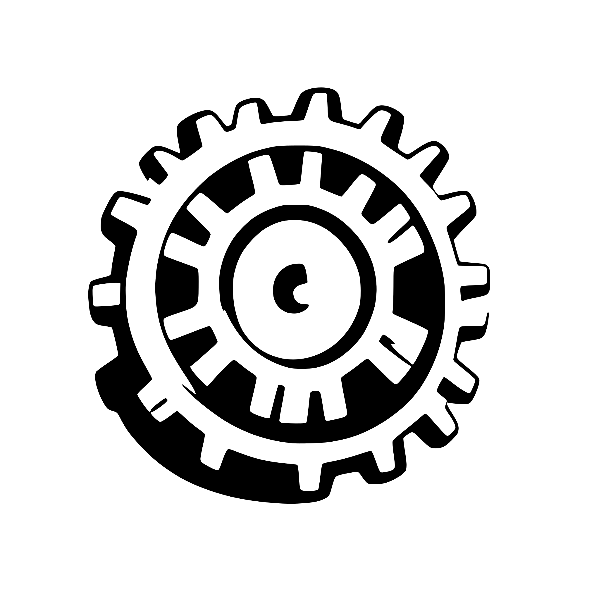 AI-generated SVG of a gear with 5 teeth