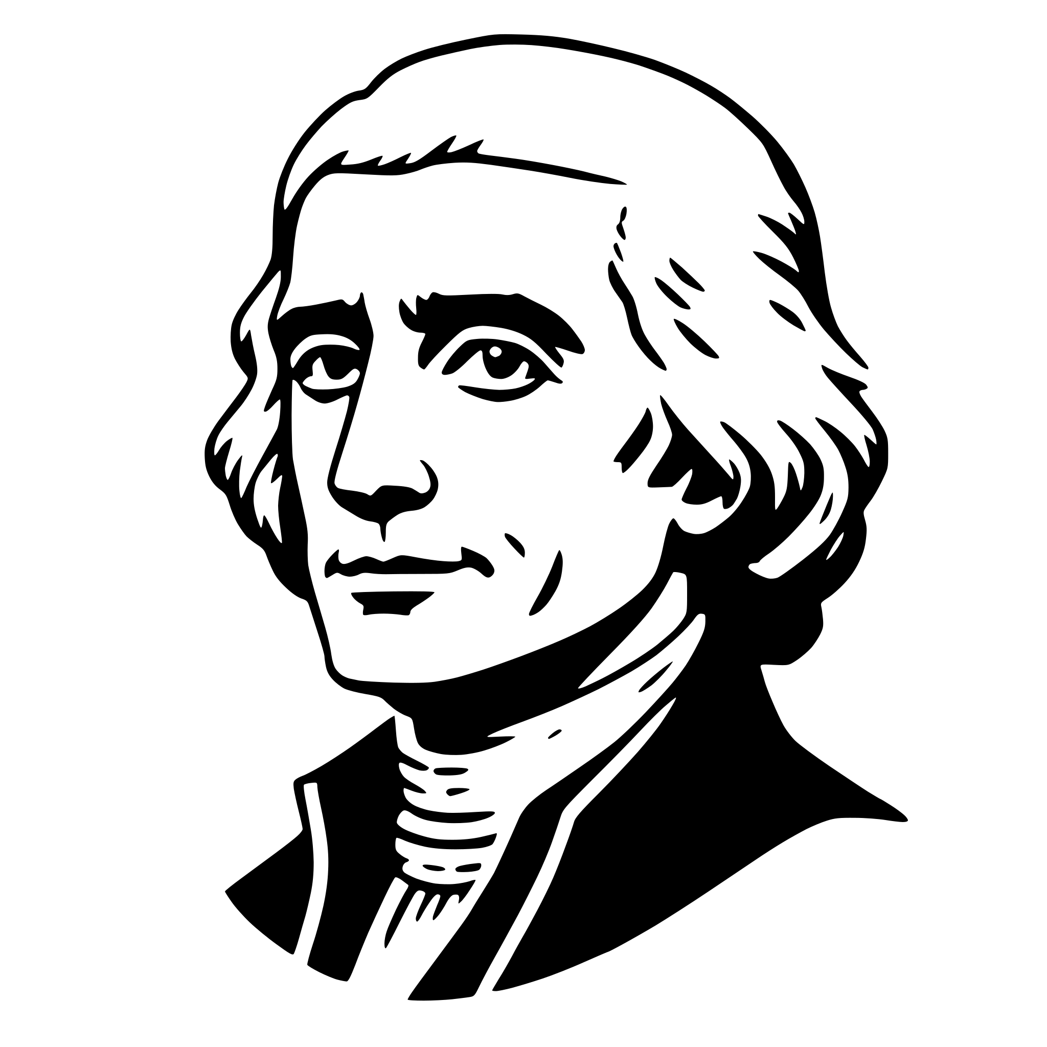 AI-generated SVG of a thomas jefferson