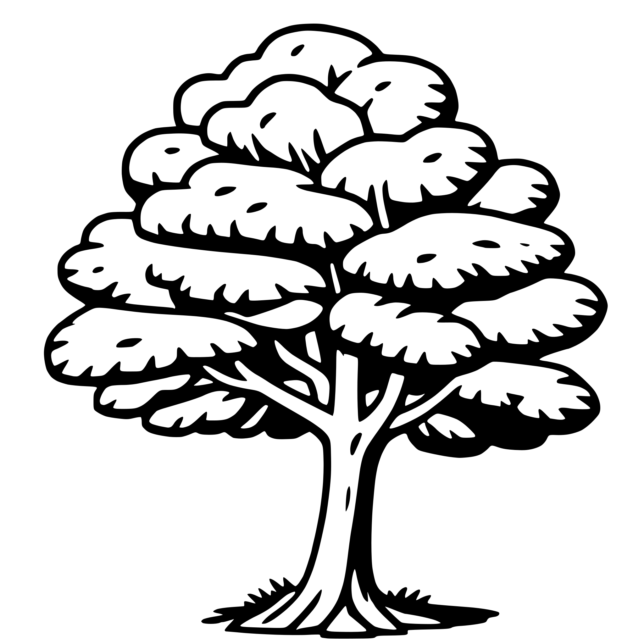 AI-generated SVG of 'elder tree'
